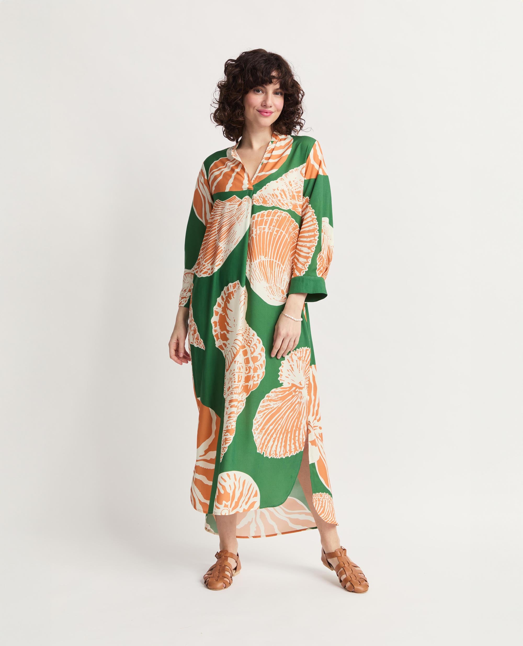 Zanzi | Shell Relaxed Maxi Dress
