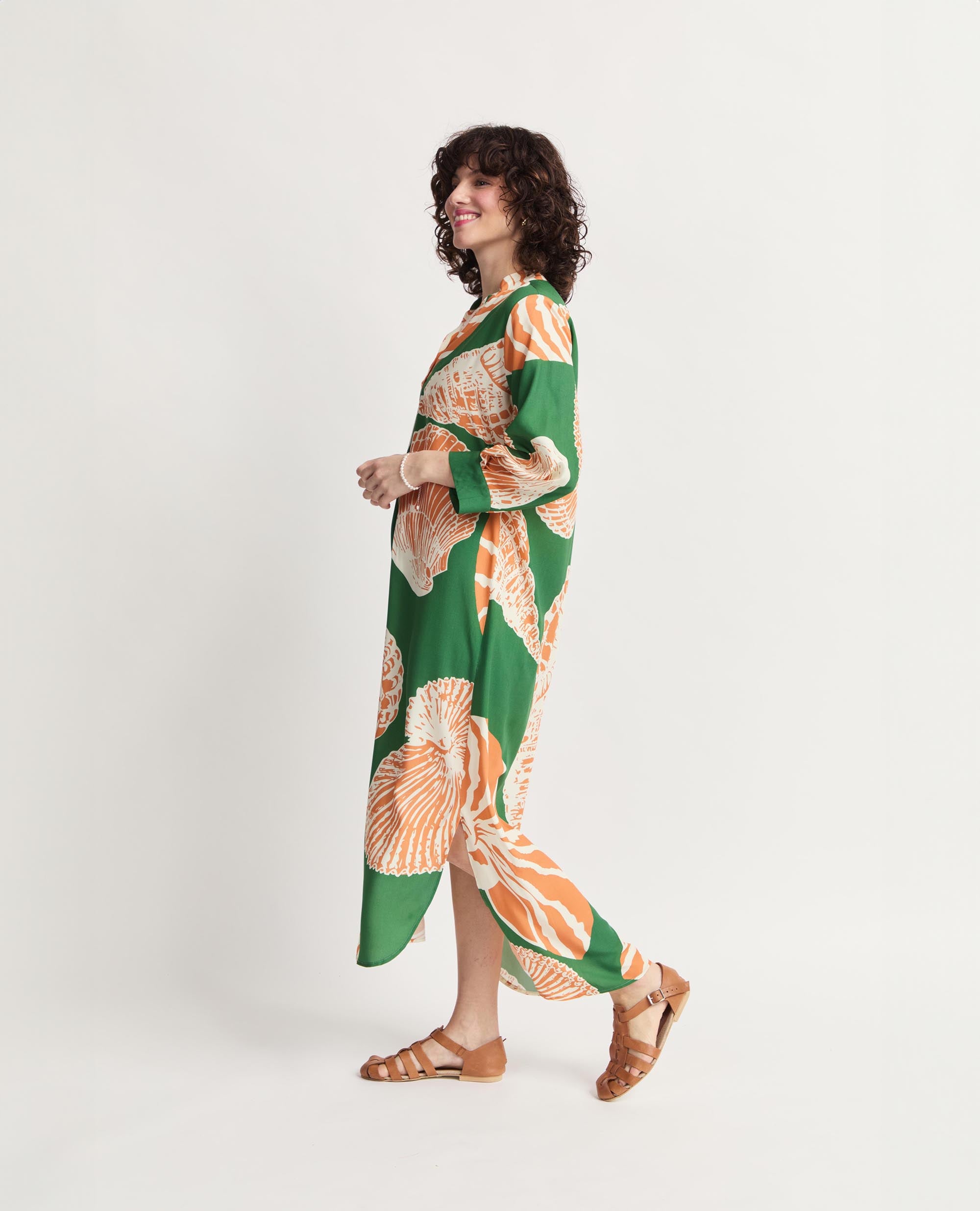 Zanzi | Shell Relaxed Maxi Dress