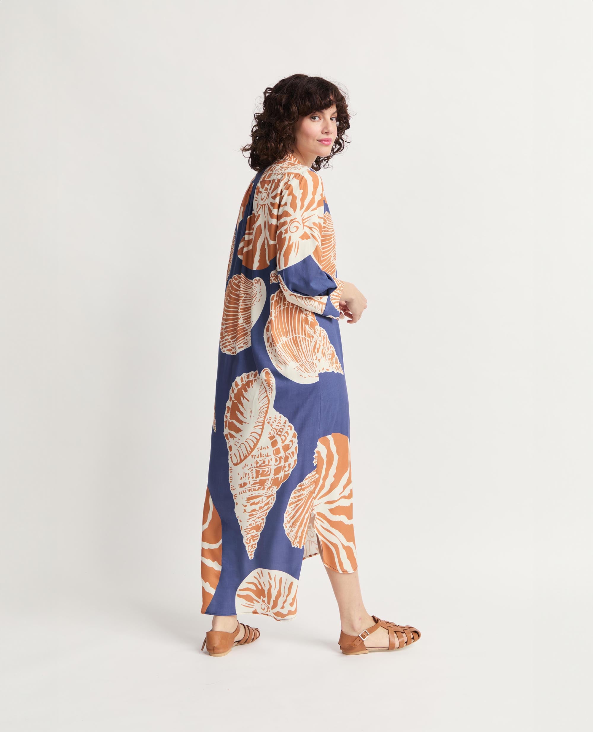 Zanzi | Shell Relaxed Maxi Dress