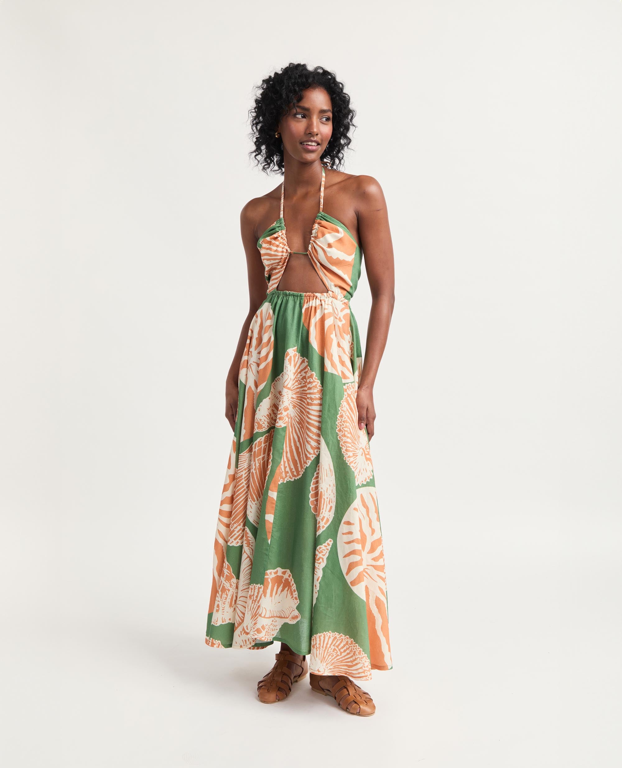 Calypso | Flared Dress | Shell Prints