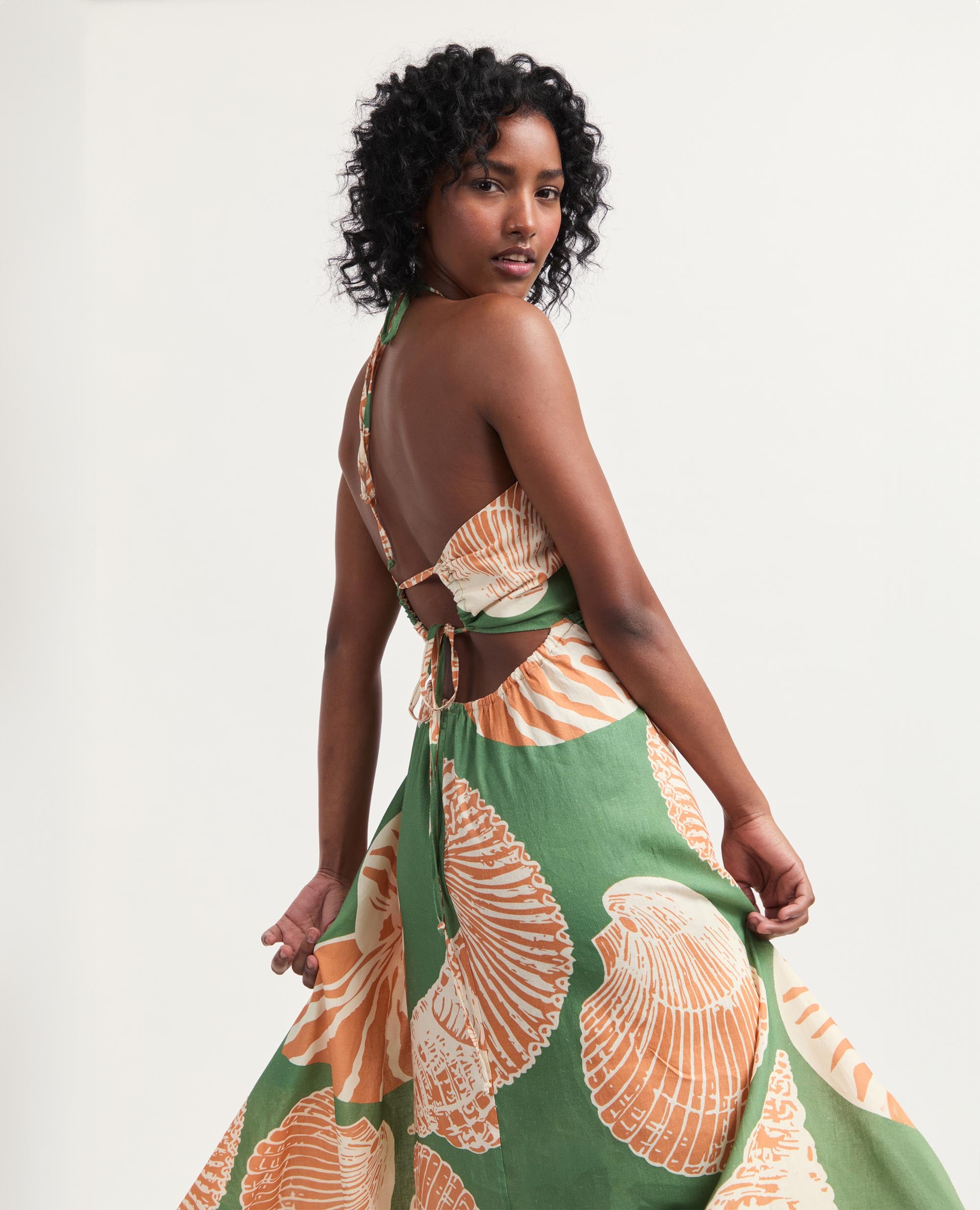 Calypso | Flared Dress | Shell Prints
