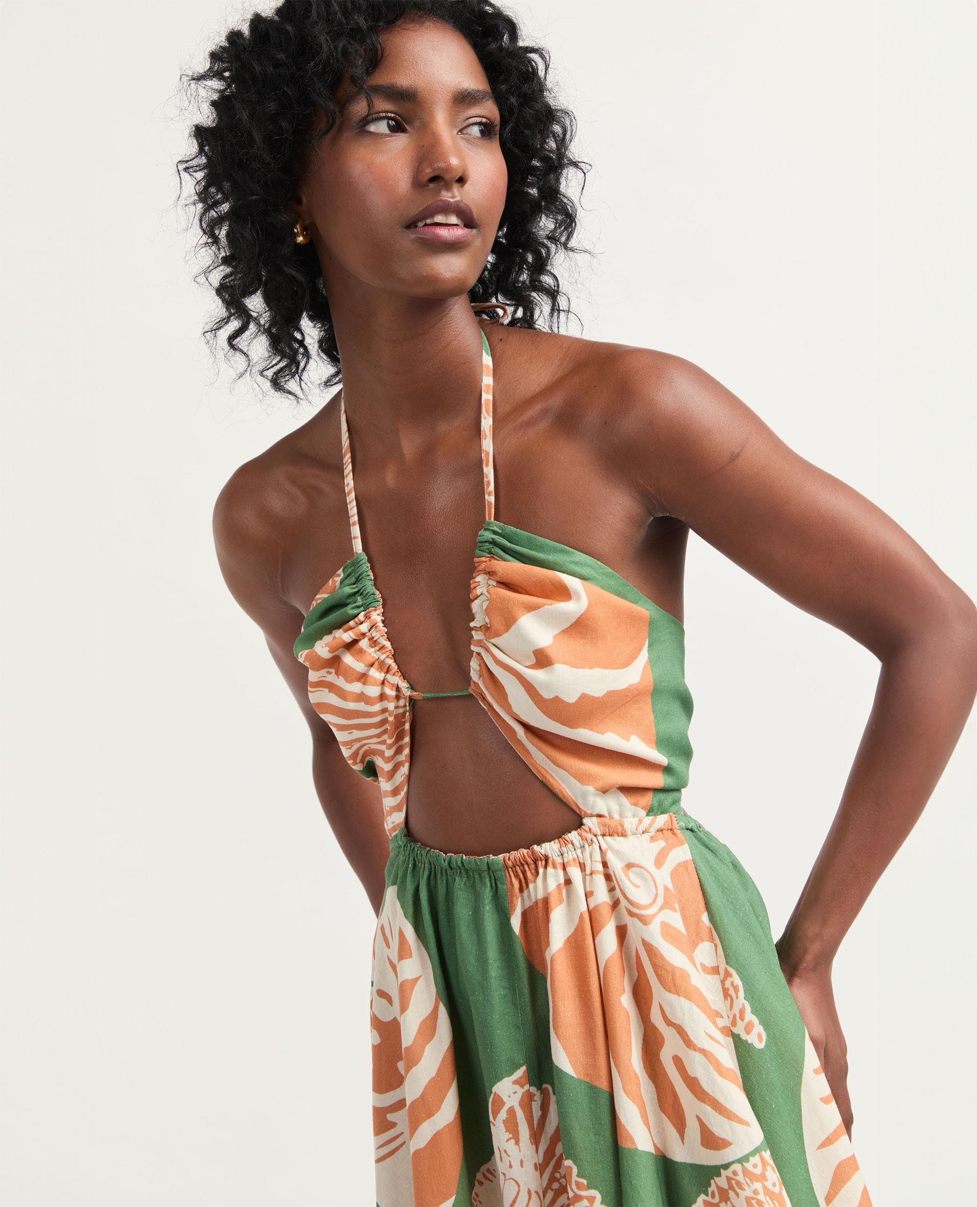 Calypso | Flared Dress | Shell Prints