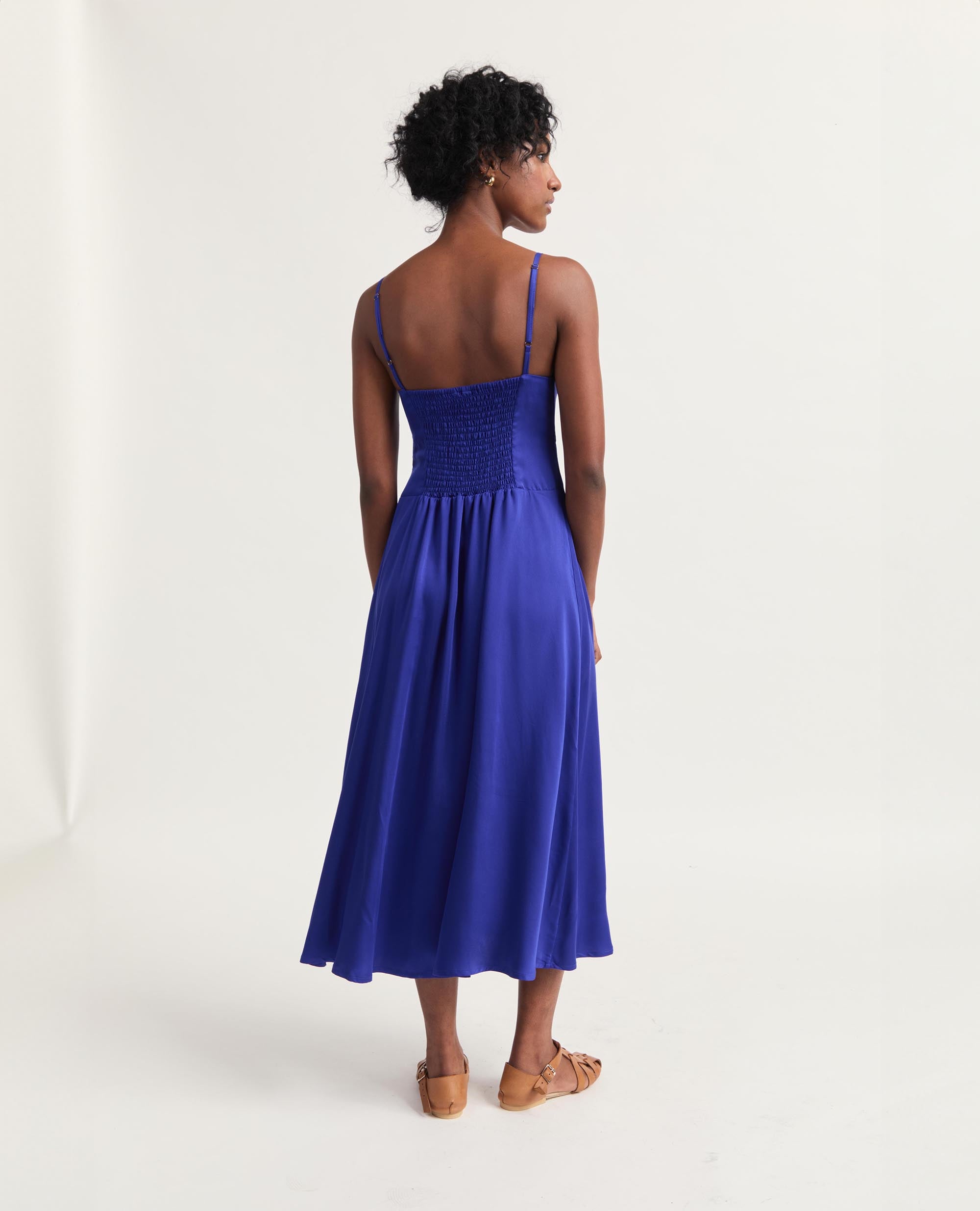 Ione | A-Line Dress | Cobalt