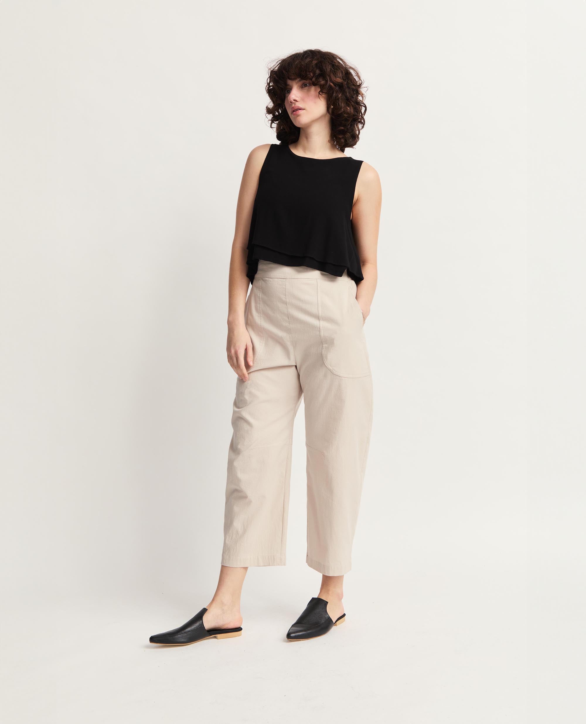 Goose Pants | Bow Shaped Pants | Stone