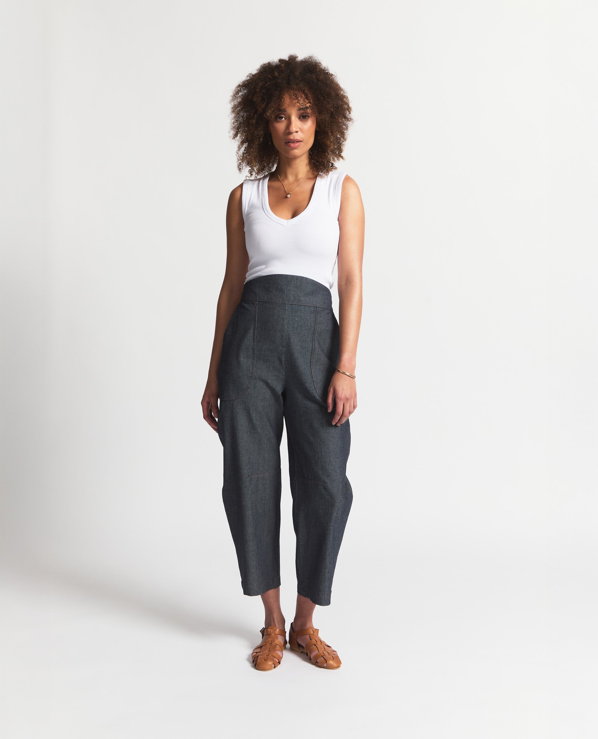 Goose Pants | Bow Shaped Pants | Blue denim
