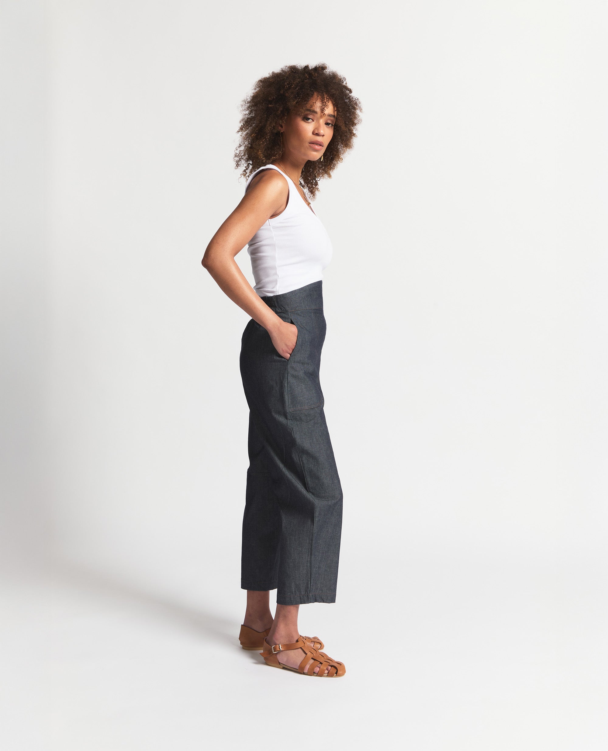 Goose Pants | Bow Shaped Pants | Blue denim