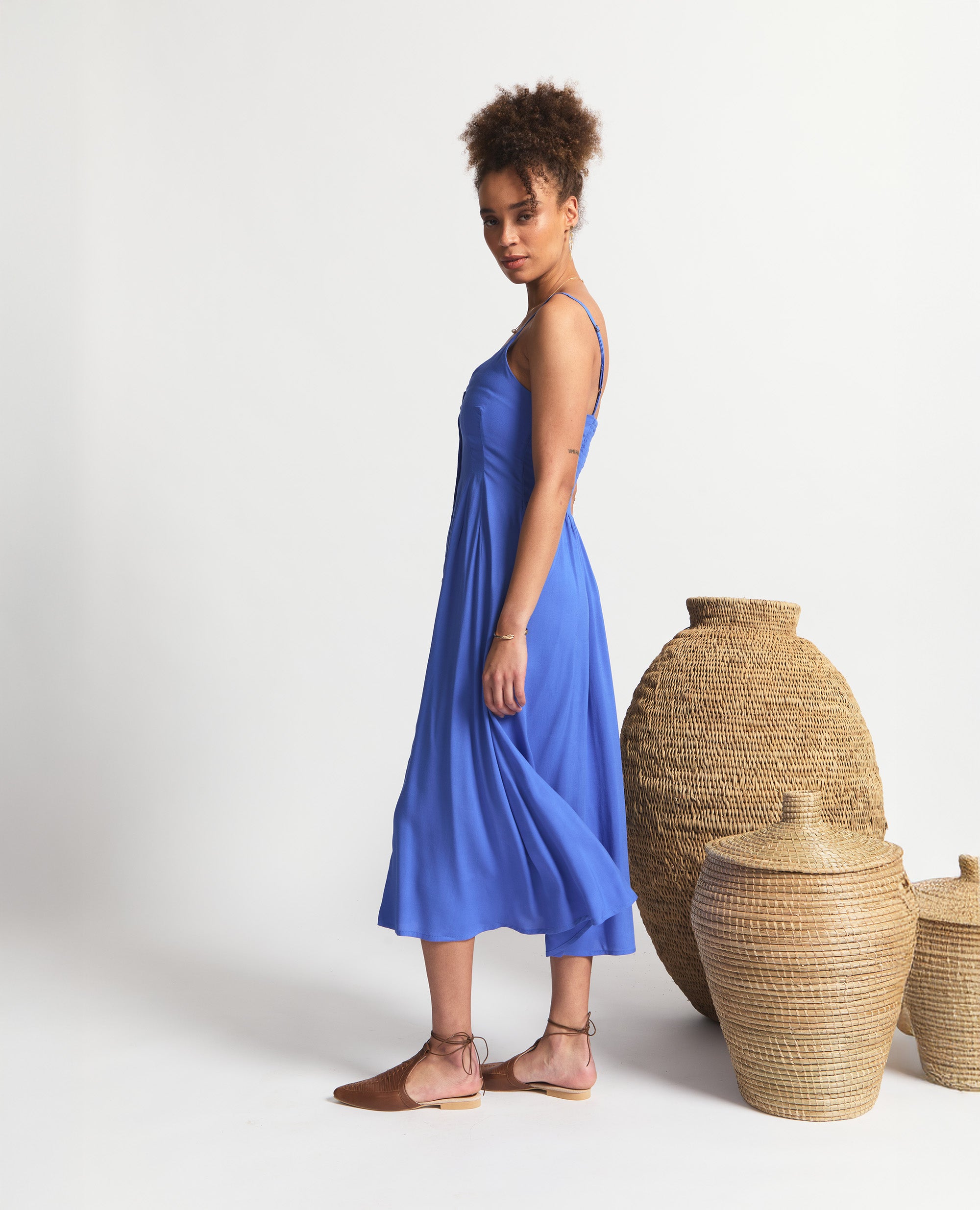Ione | A-Line Dress | Blue