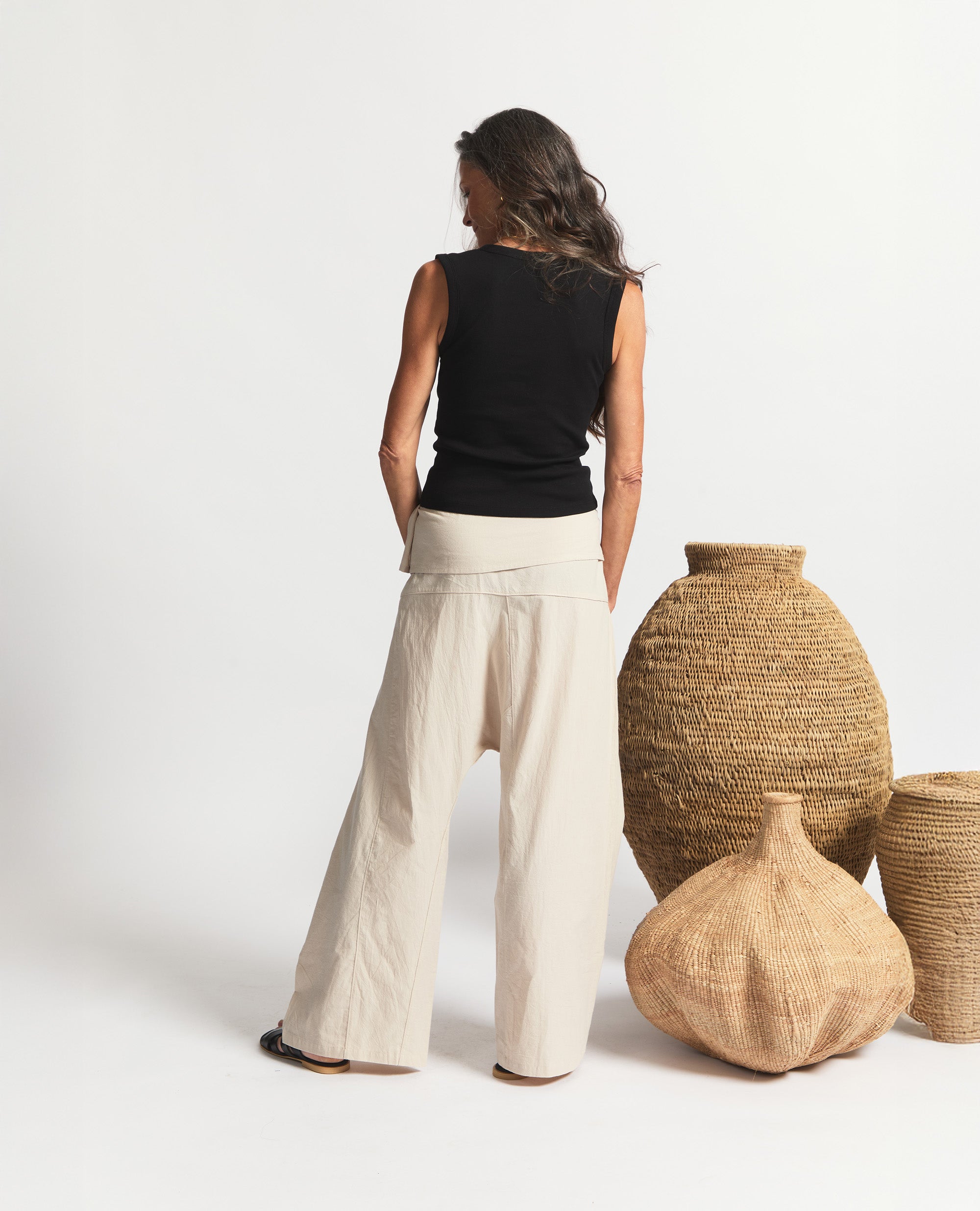 Chai | Wrap Pants | Natural