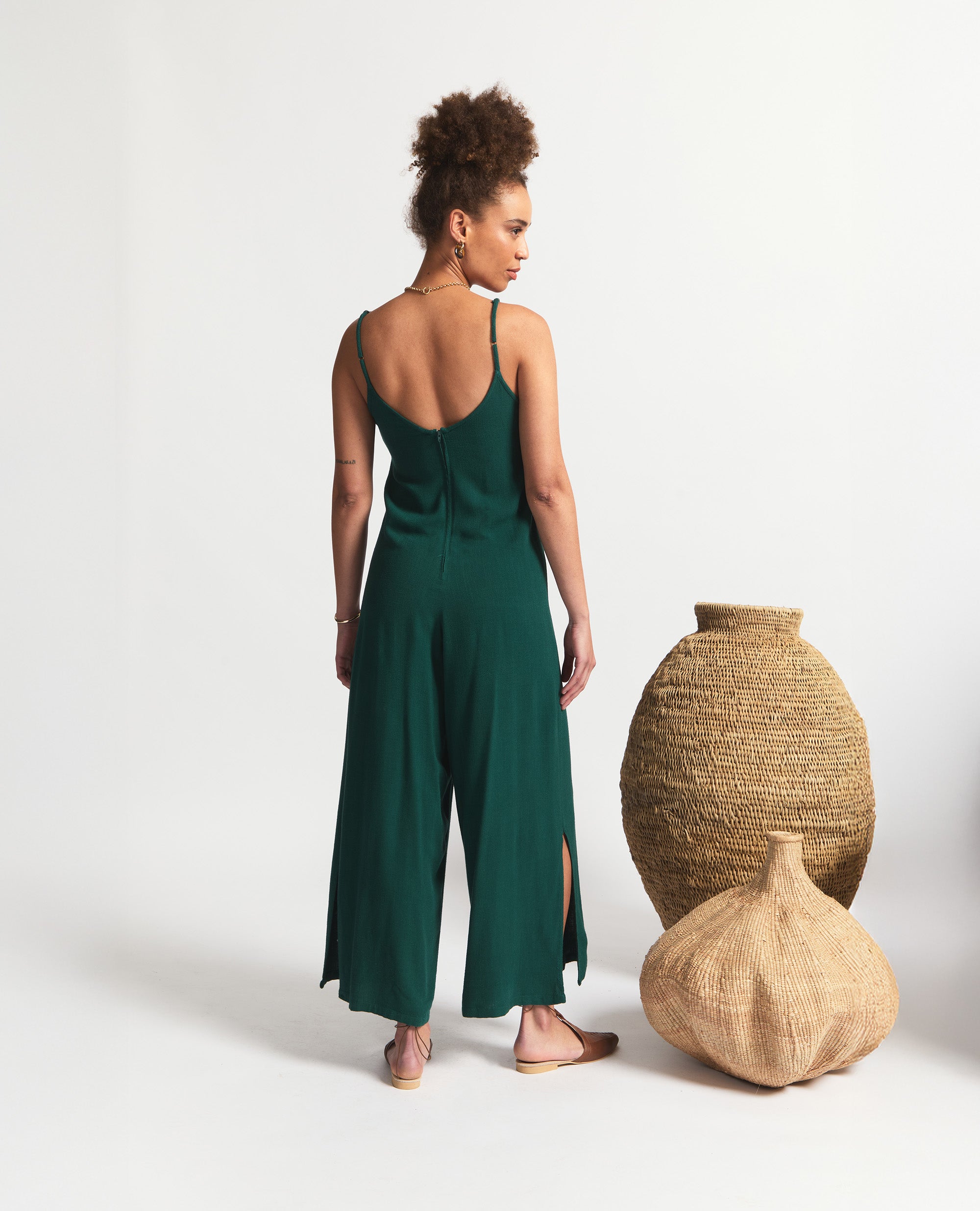 Anisa | Jumpsuit | Bottle Green