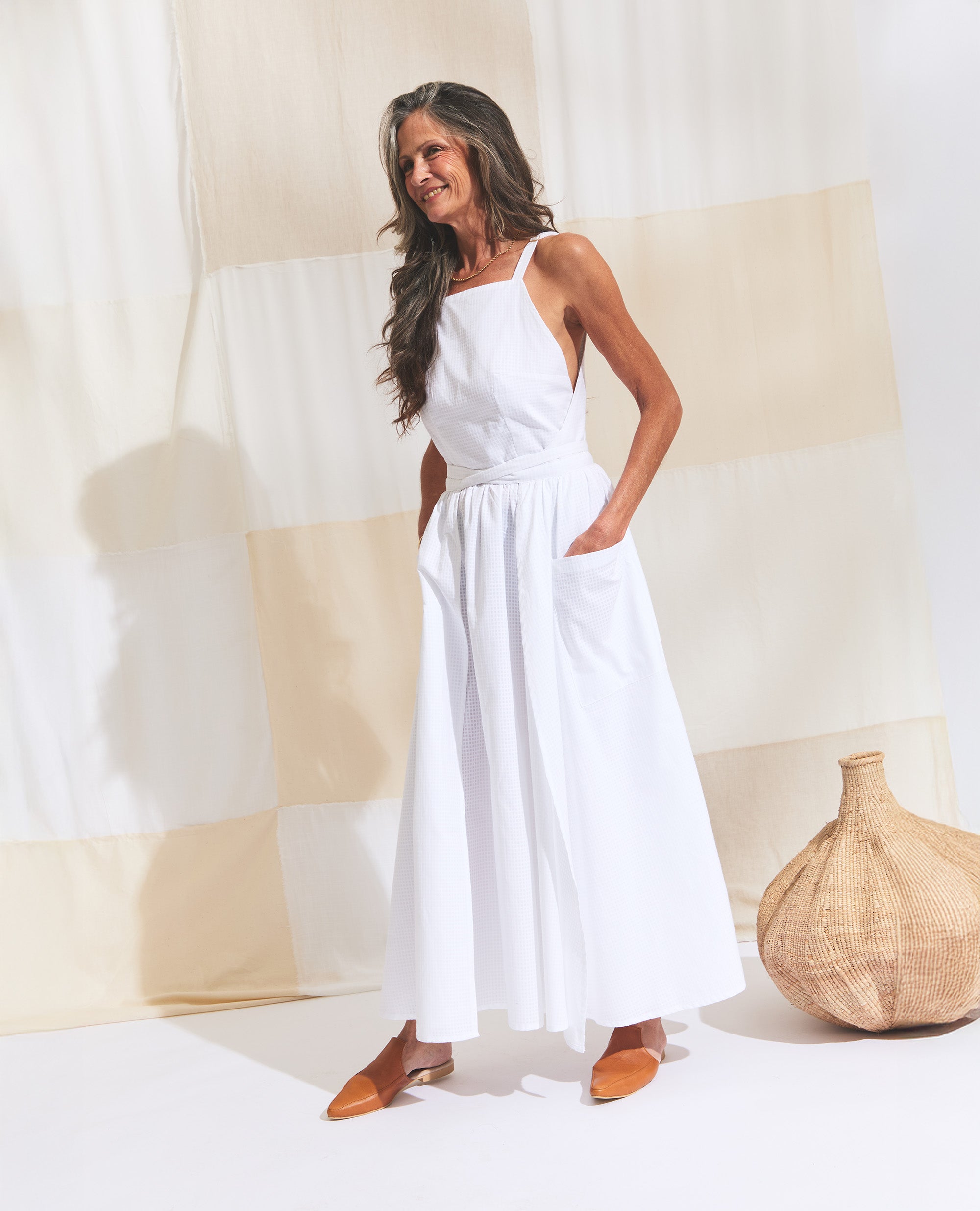 Bjork | Maxi Wrap Dress | White