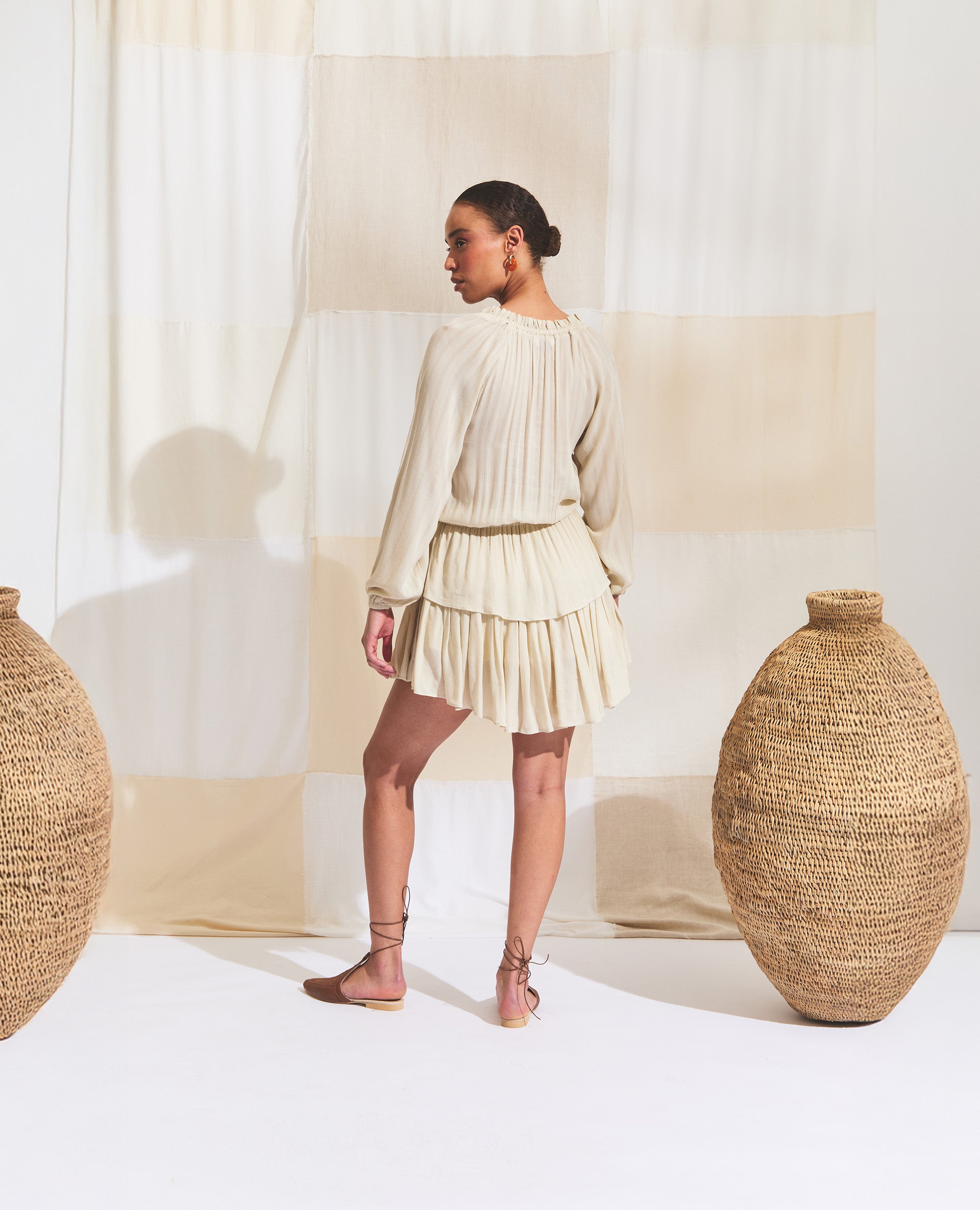 Ophelia | Mini Dress | Oatmeal