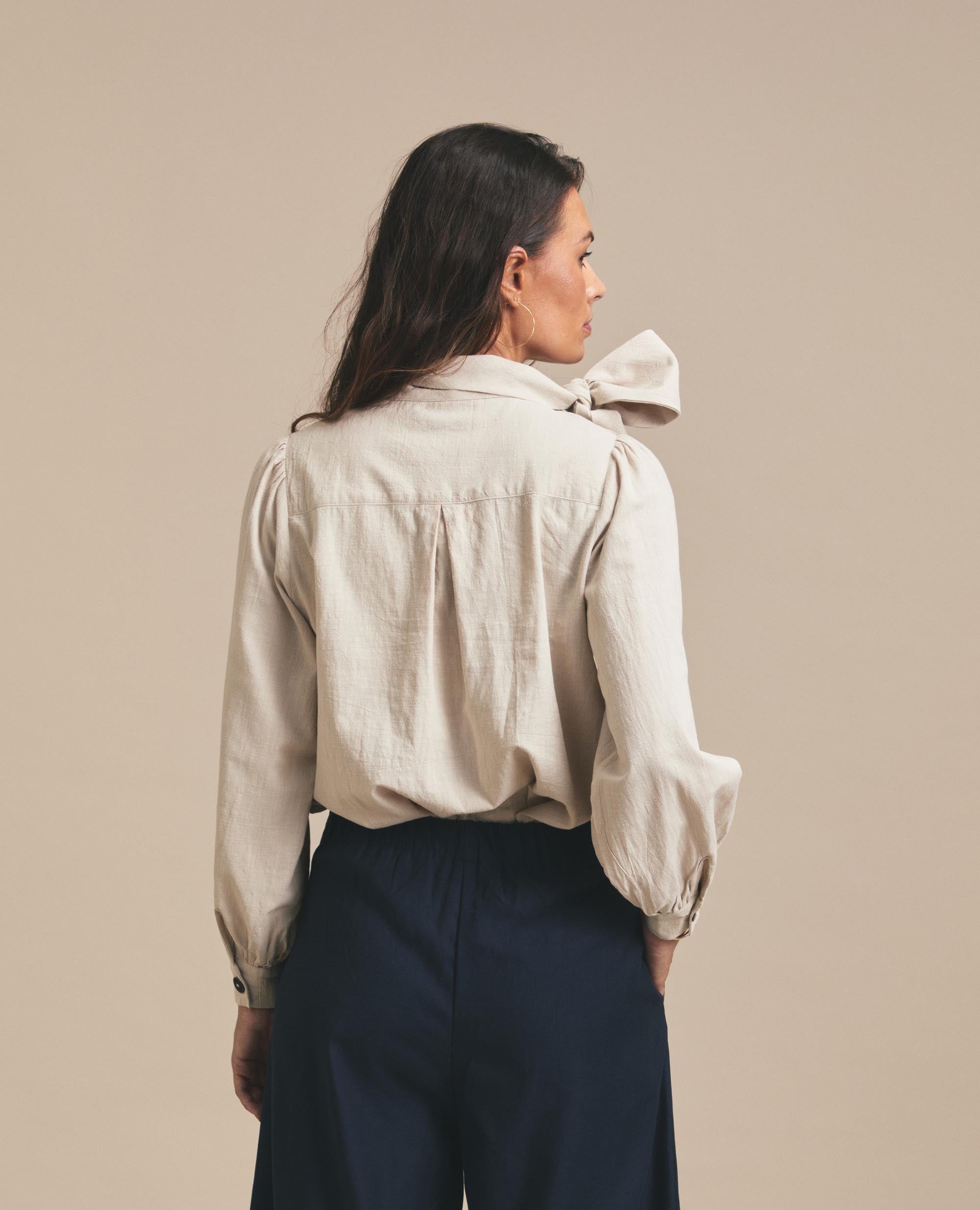 Kitty | Relaxed Blouse | Stone