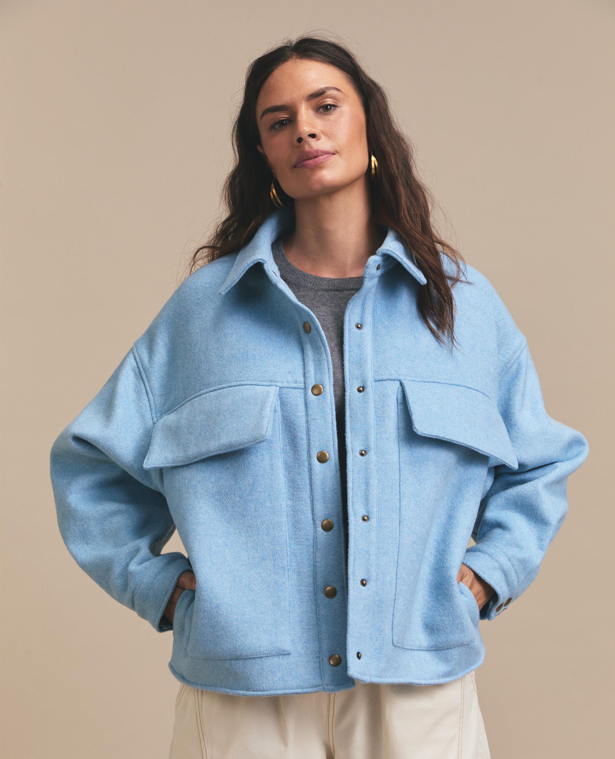 Fifer | Oversized Pocket Jacket | Blue