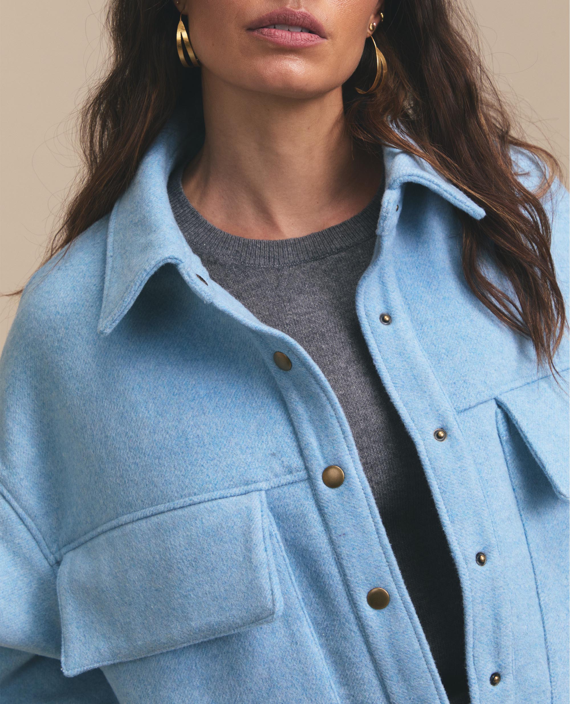 Fifer | Oversized Pocket Jacket | Blue