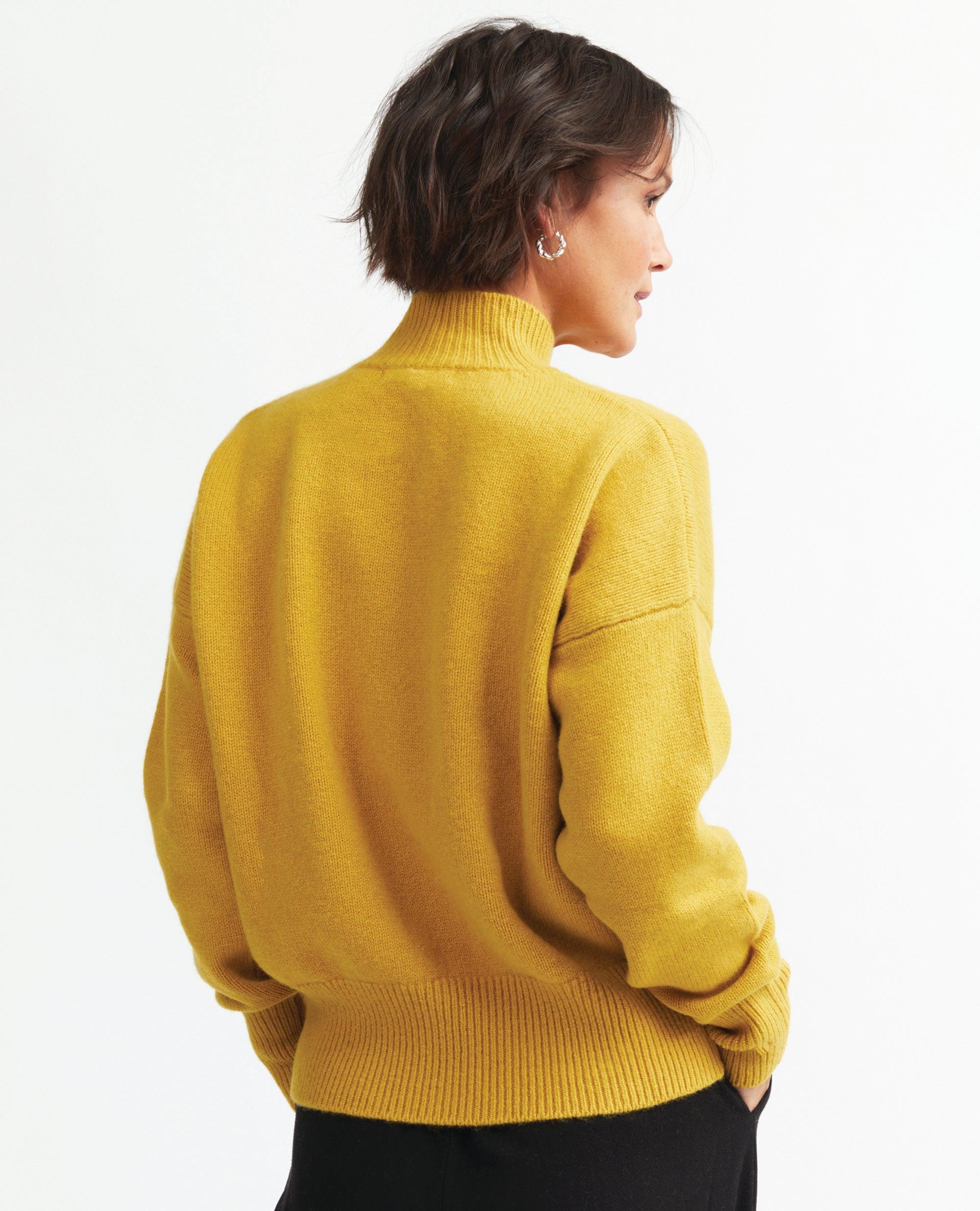 Cocoon | High Neck Jersey | Honey