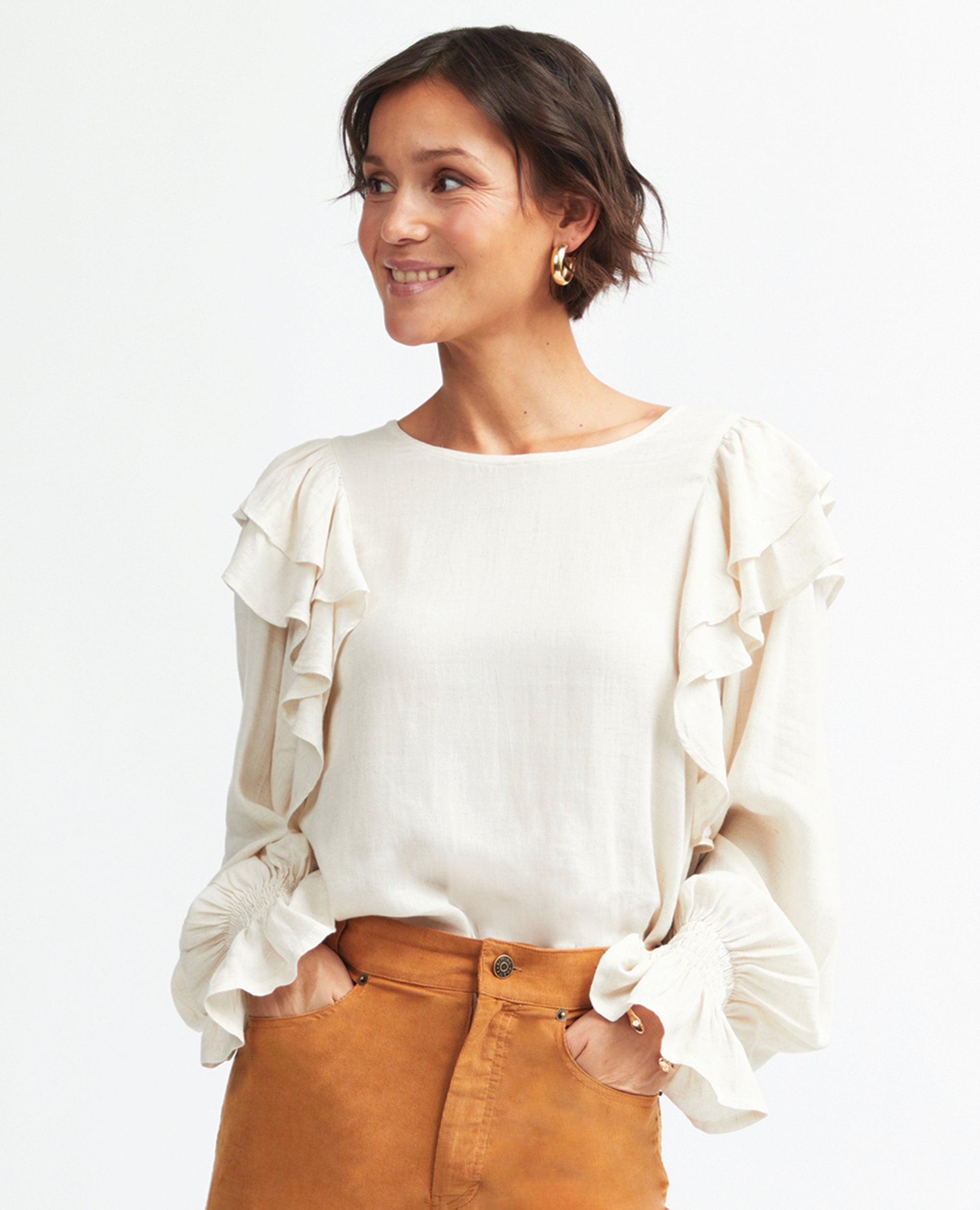 Dhalia | Frill Sleeve Blouse