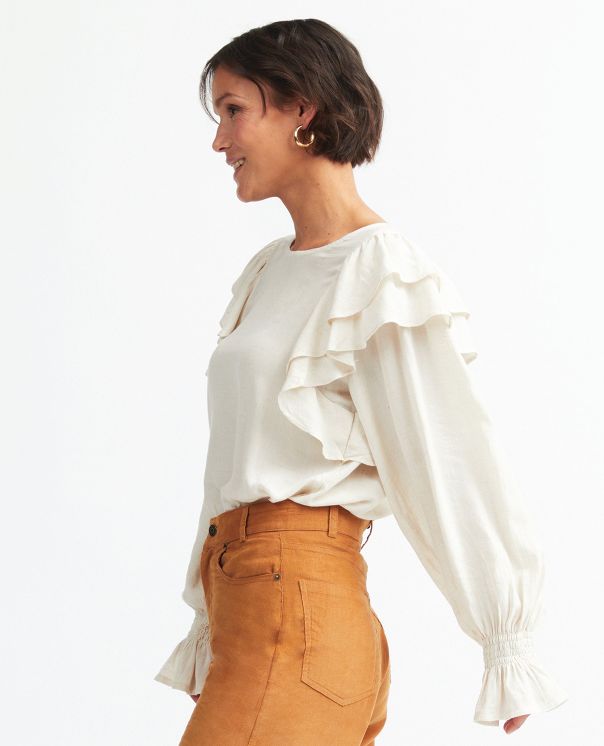 Dhalia | Frill Sleeve Blouse