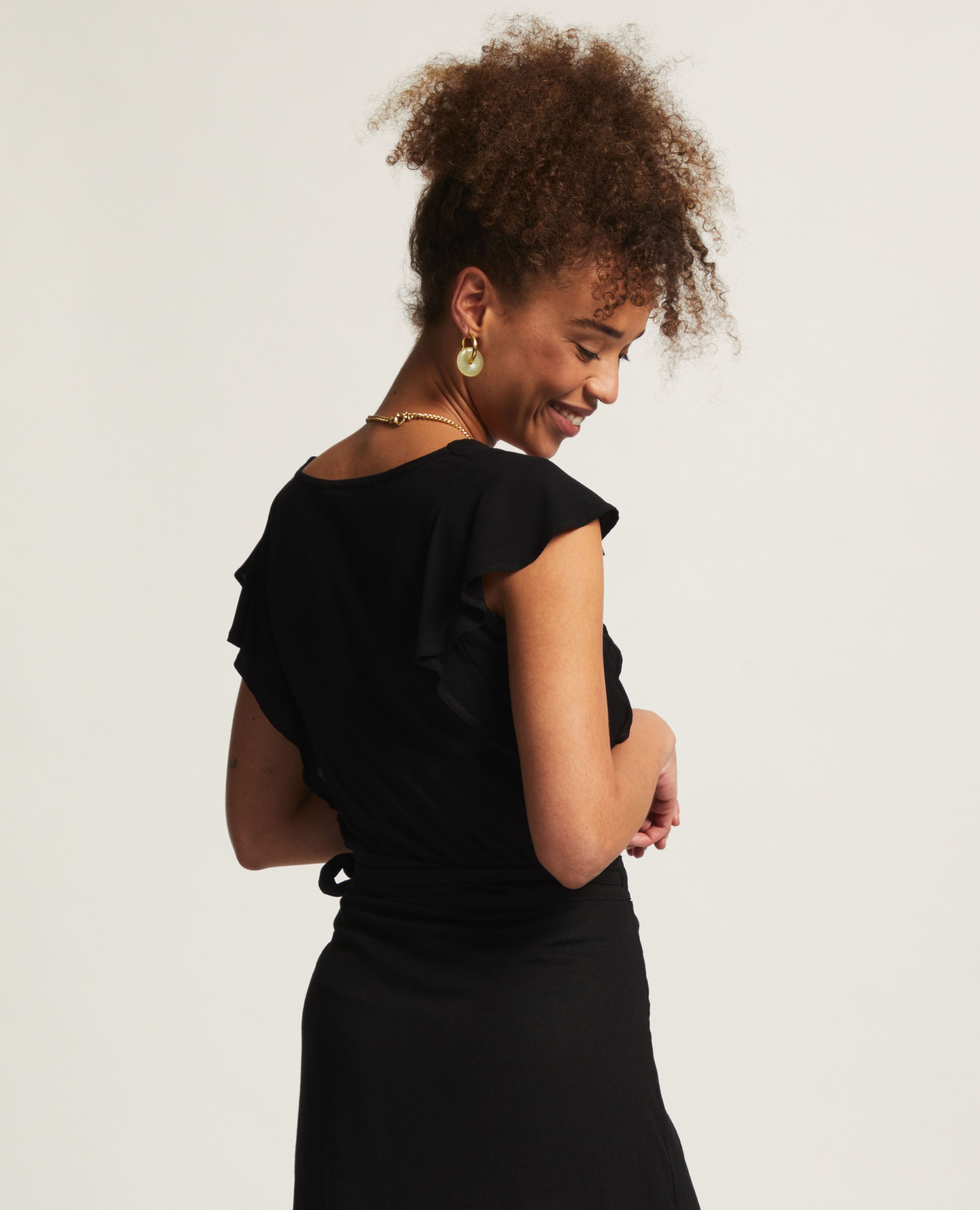 Emeline | Flutter Sleeve Blouse
