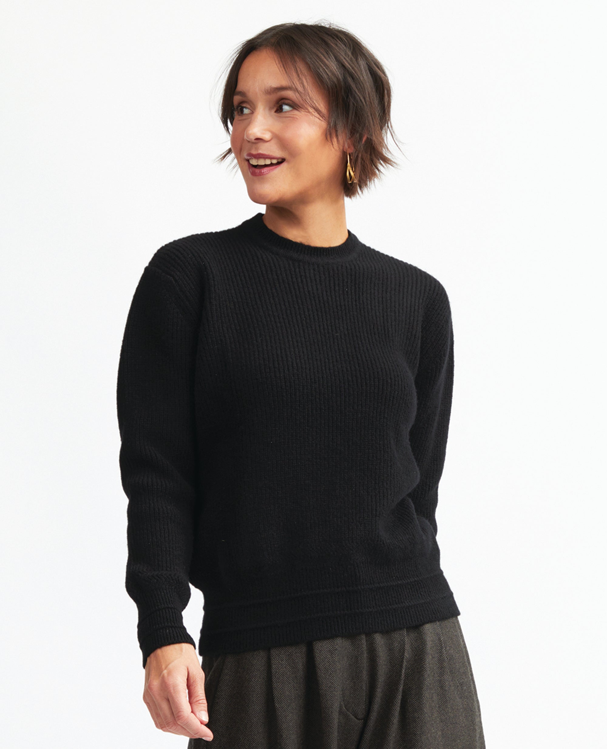 Jackson | Round Neck Jersey | Black
