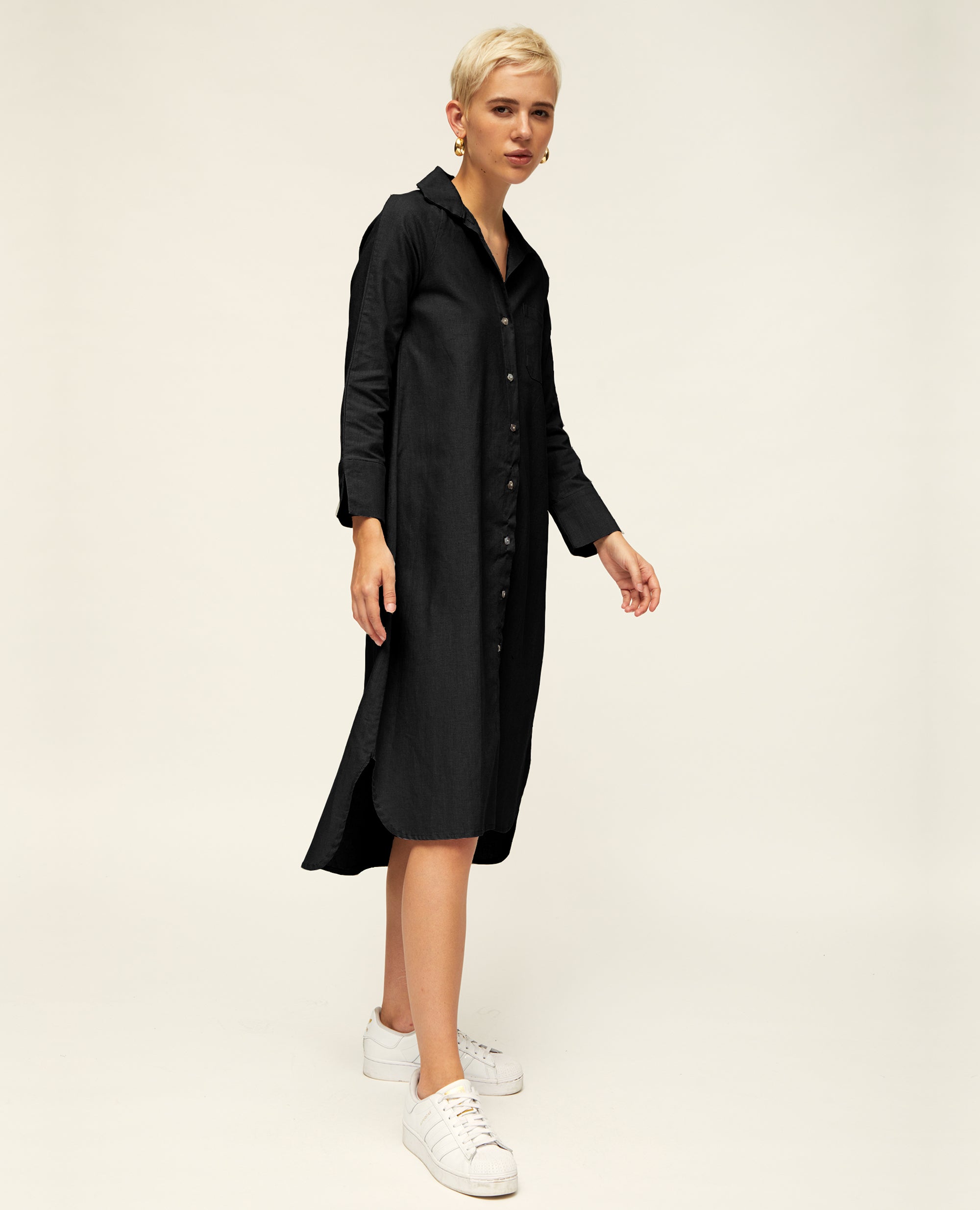 Lulah Core | Shirt Dress | Black