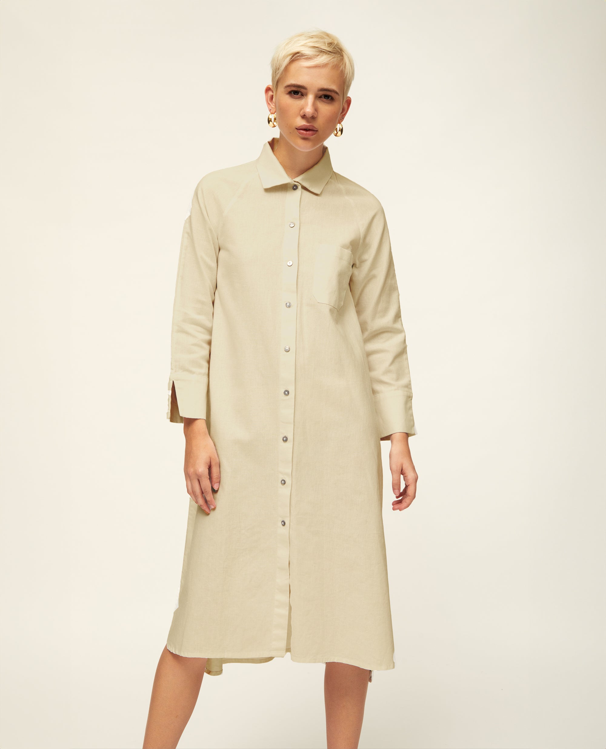 Lulah Core | Shirt Dress | Natural