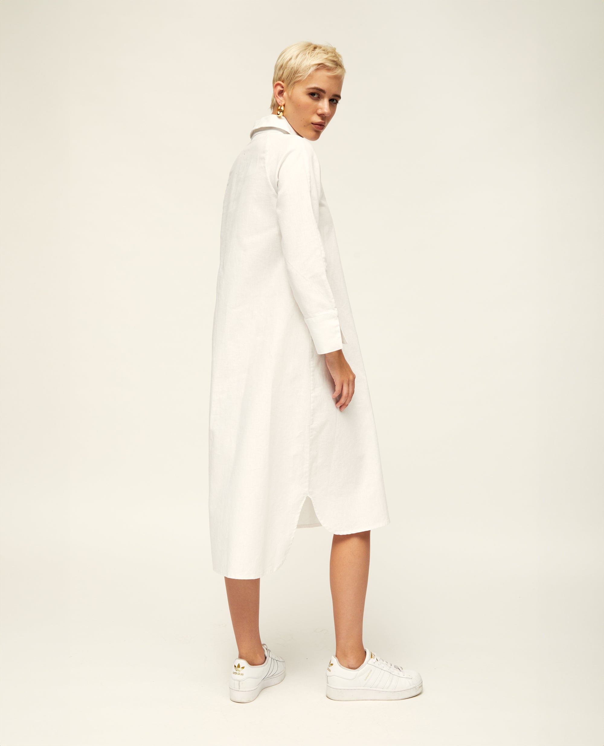 Lulah Core | Shirt Dress | White