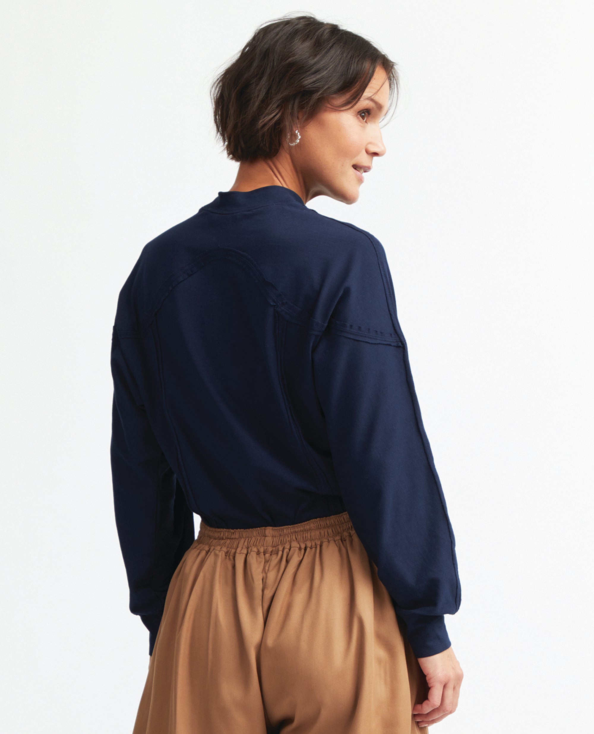 Lyra | Cotton Raw Edge Panel Top
