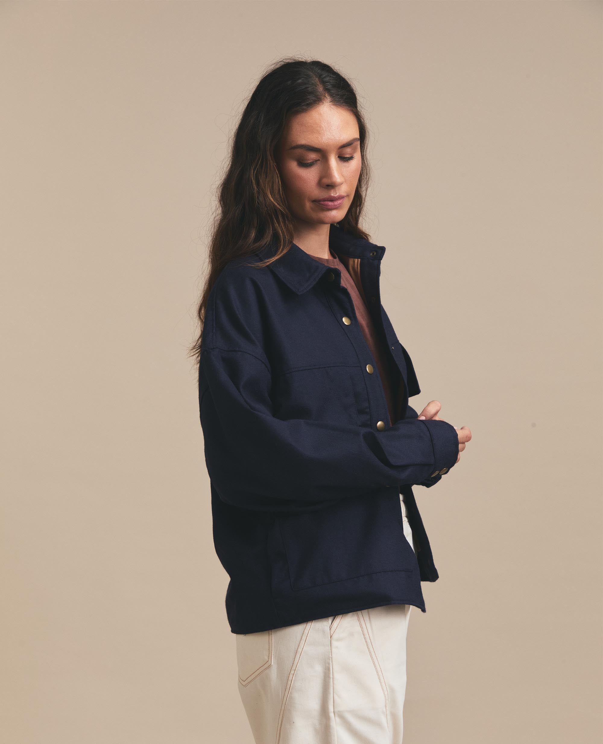 Fifer | Oversized Pocket Jacket | Navy