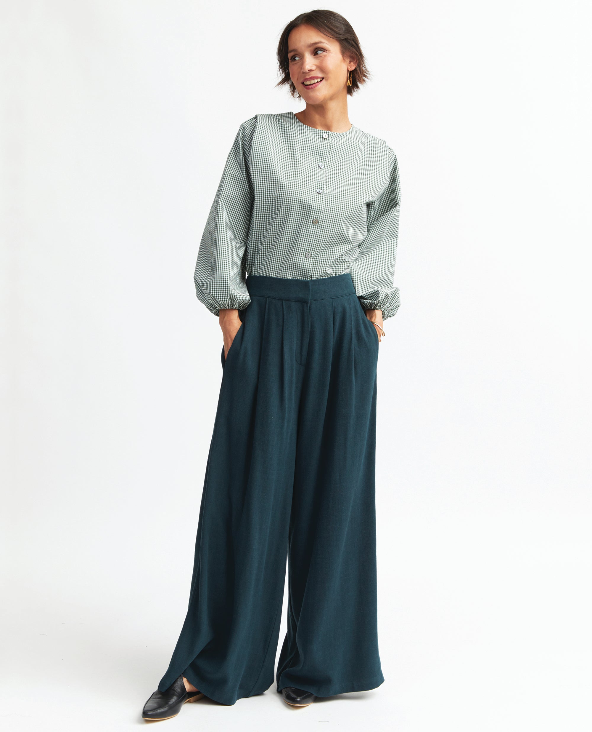 Ninka | High Waisted Palazzo Trouser