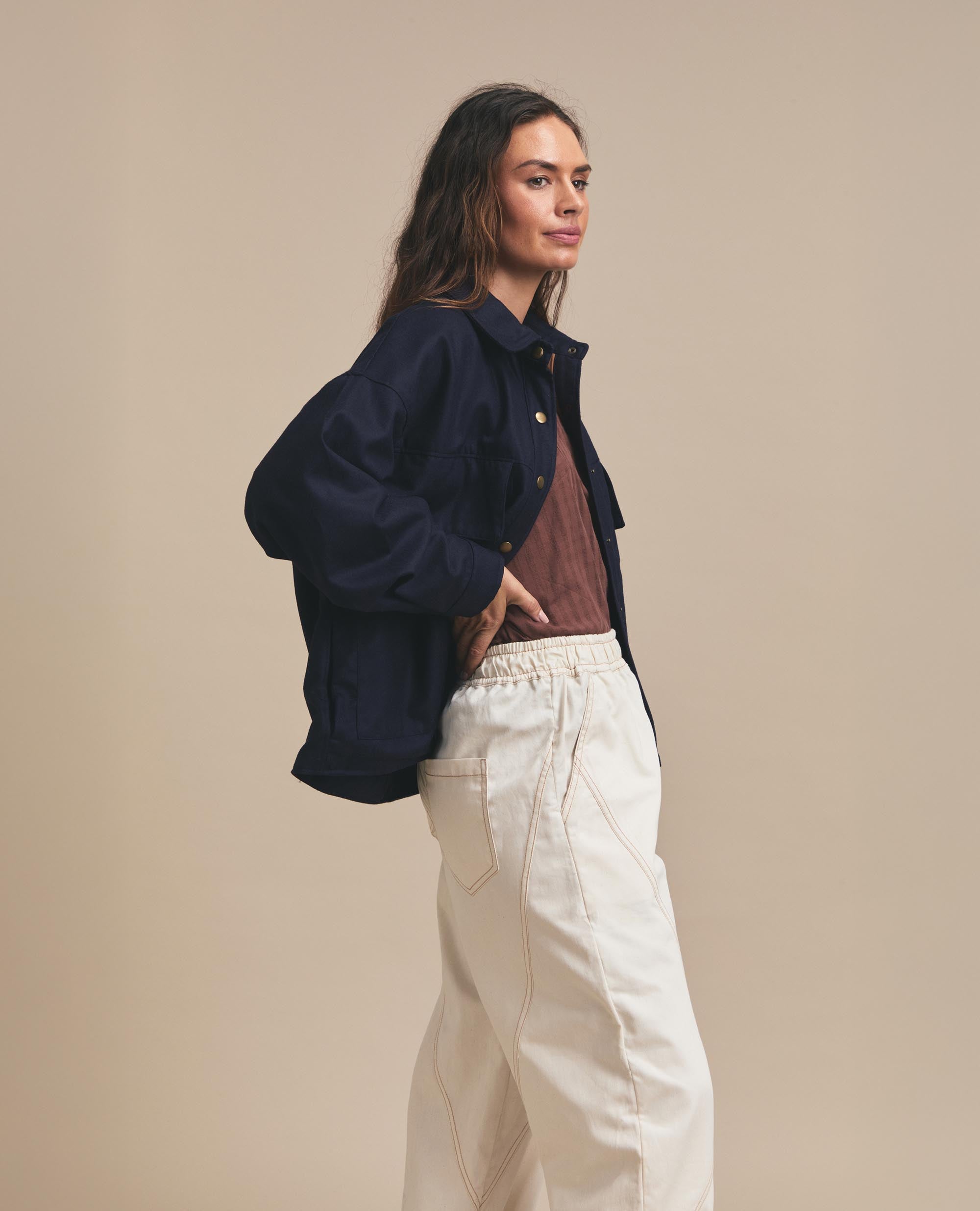 Miko | Elasticated Pants | Natural