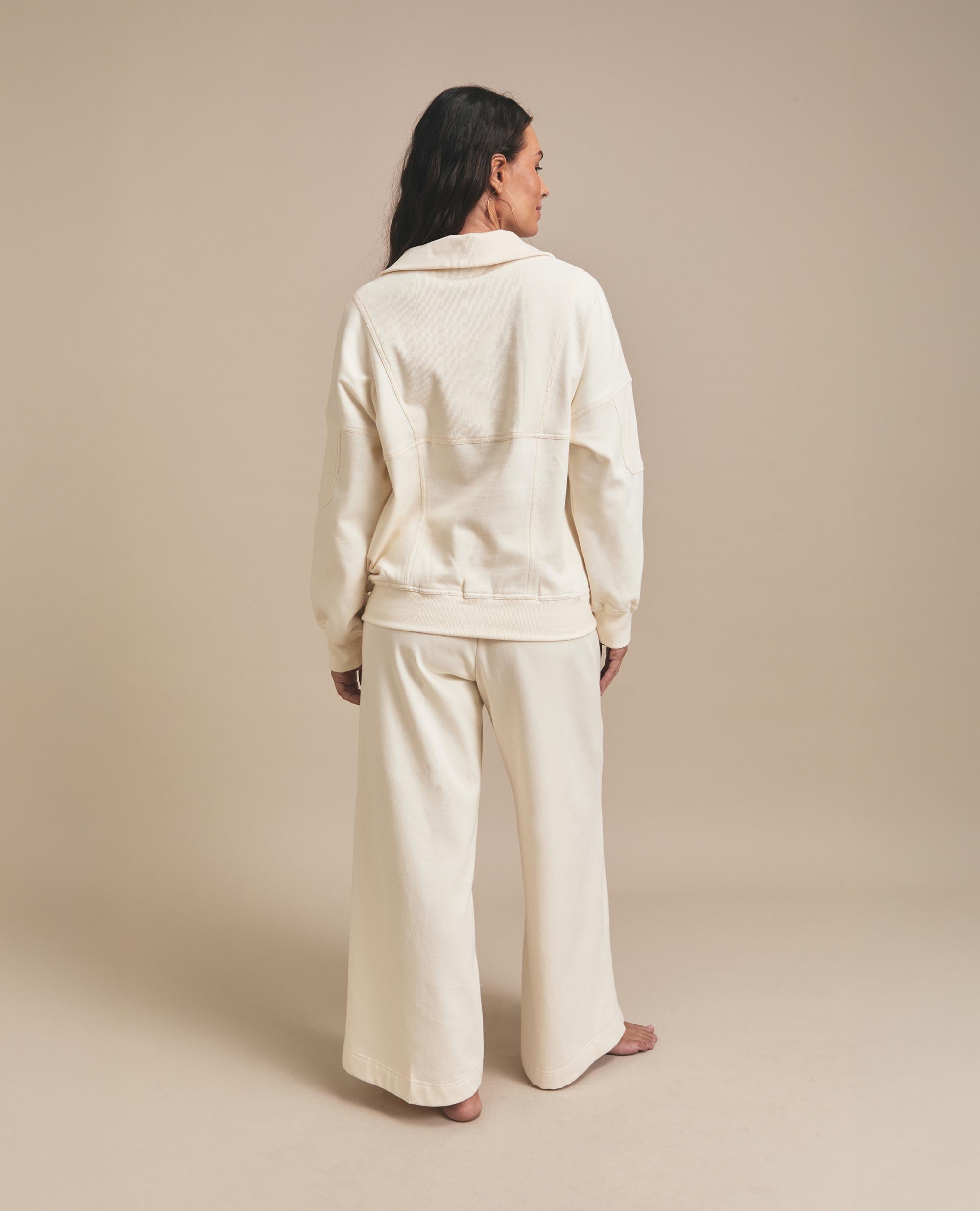 Sian Bottom | Track Pants | Ecru