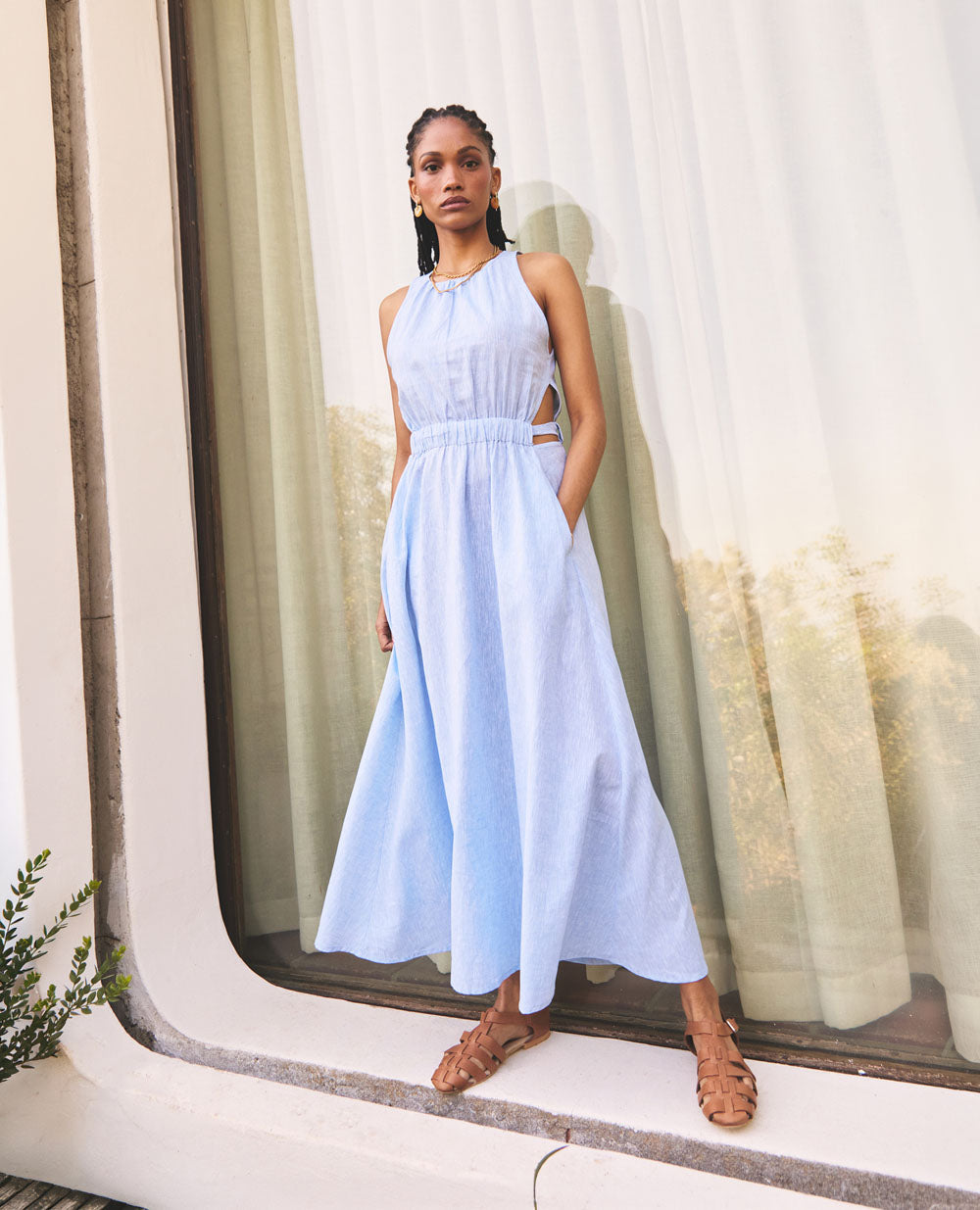 Mei | Maxi Dress | Light Blue