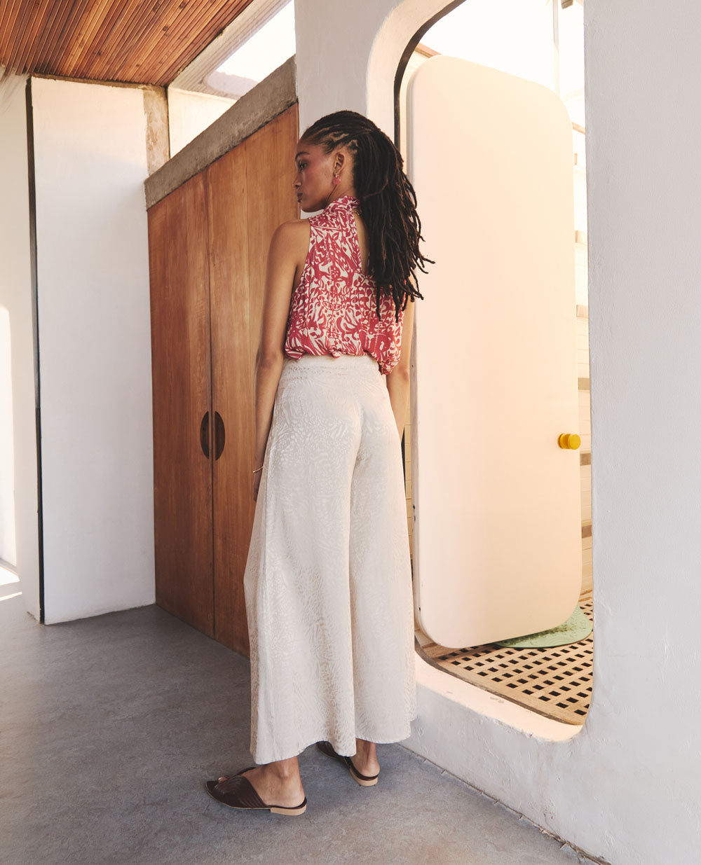 Darjeeling | Wide Leg Trouser | Wild Ecru