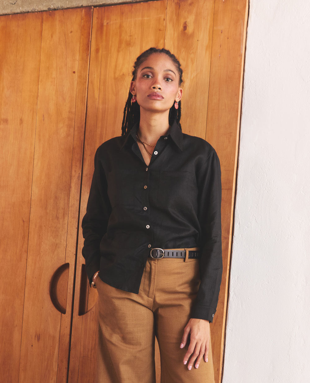 Starling | Collared Shirt | Black