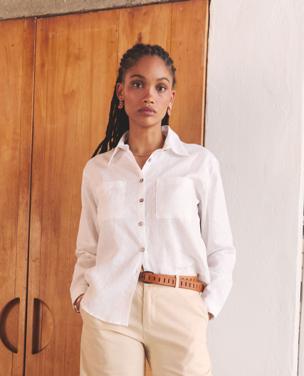Starling | Collared Shirt | White