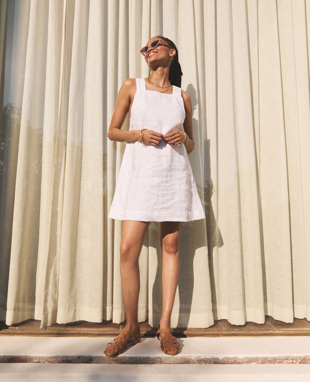 Twiggy | Relaxed Mini Dress | White