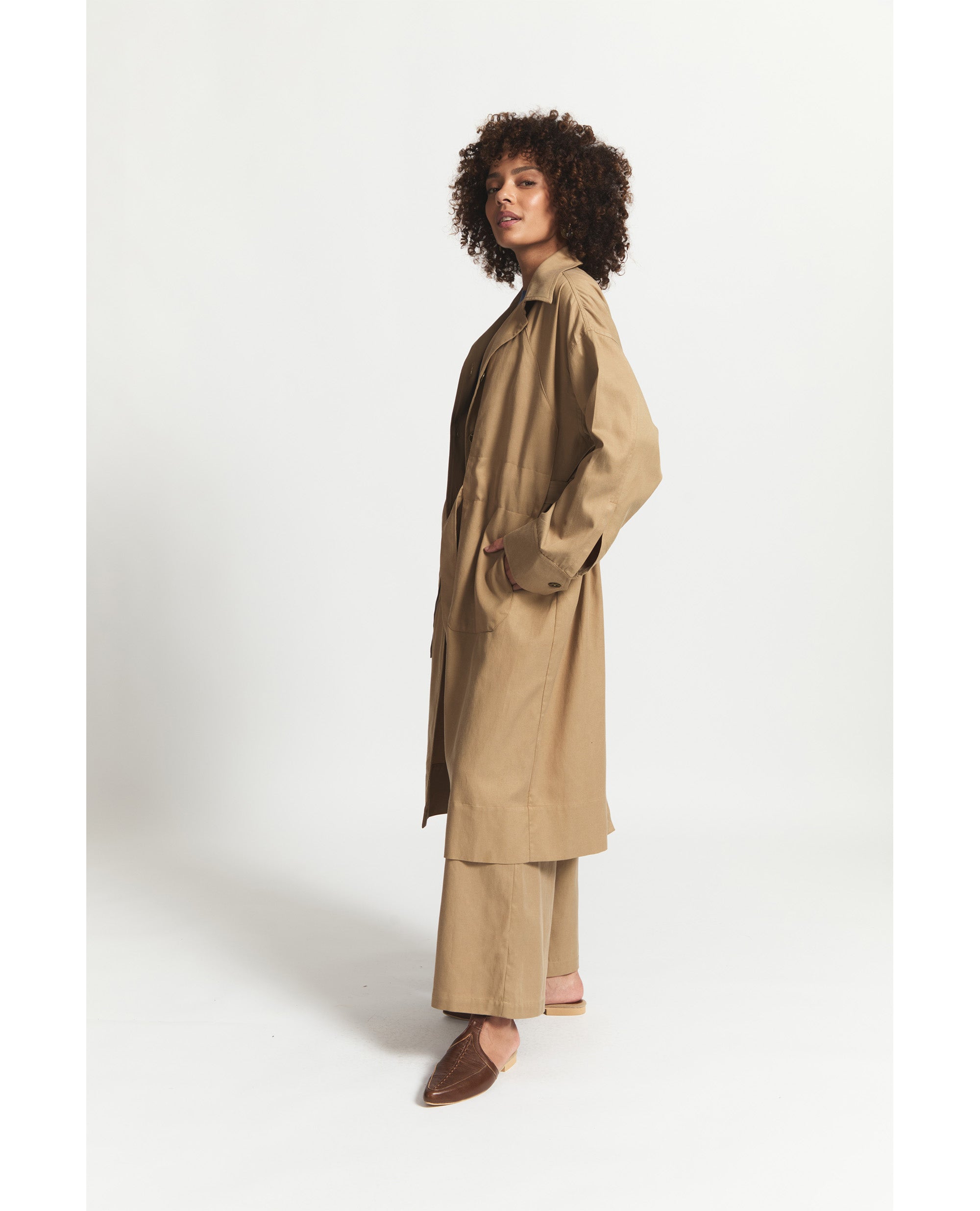 Trench | Relaxed Coat | Camel