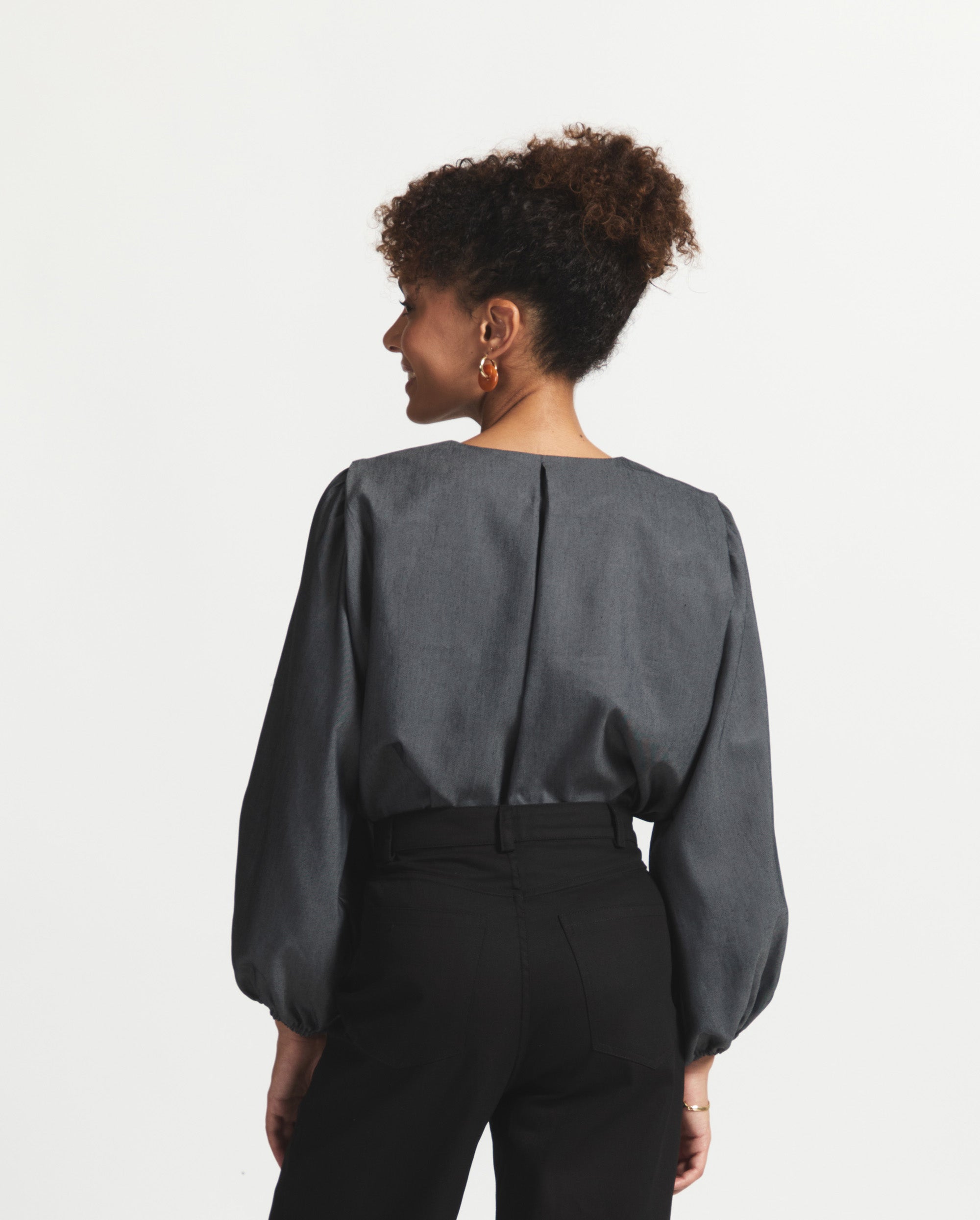 Jones | Relaxed Blouse | Charcoal