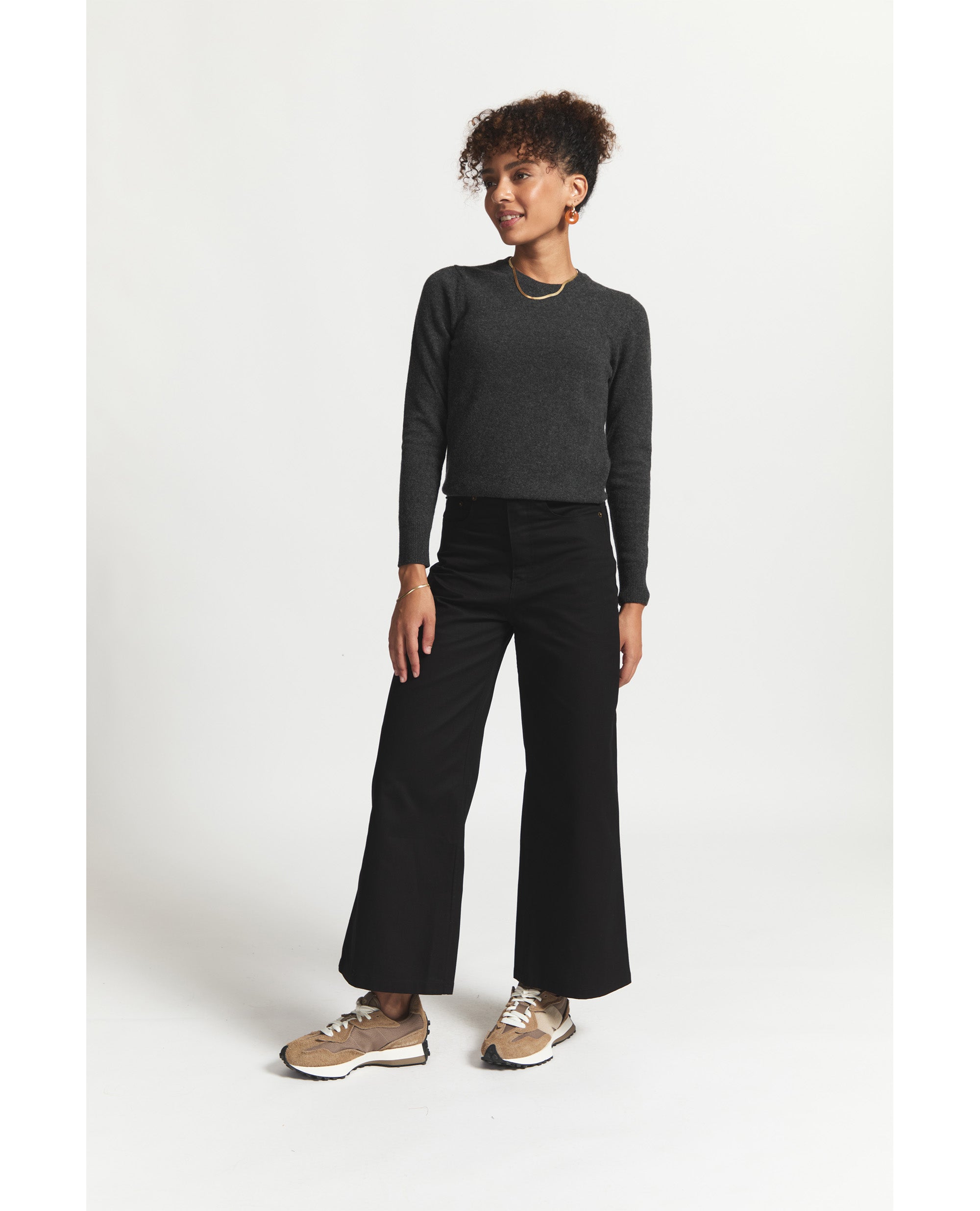 Claude | Wide Leg Trouser | Black, Sage, Chino