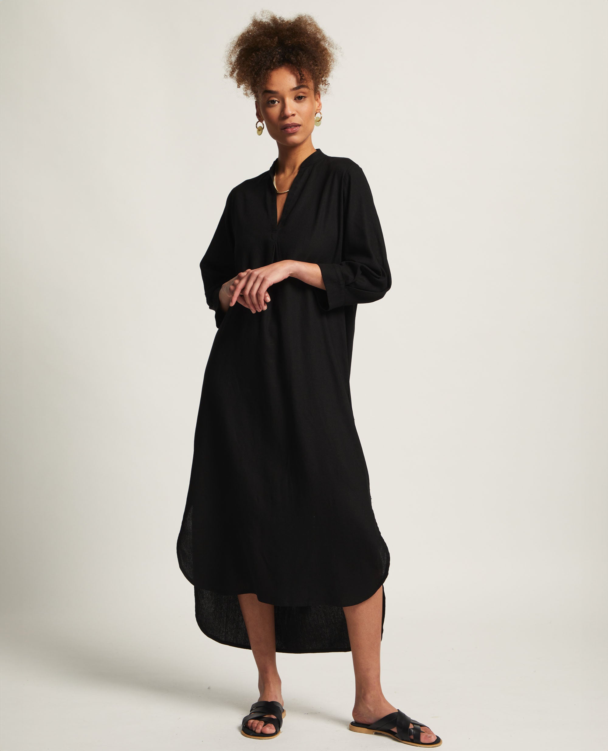 Kelly | Mandarin Collar Dress