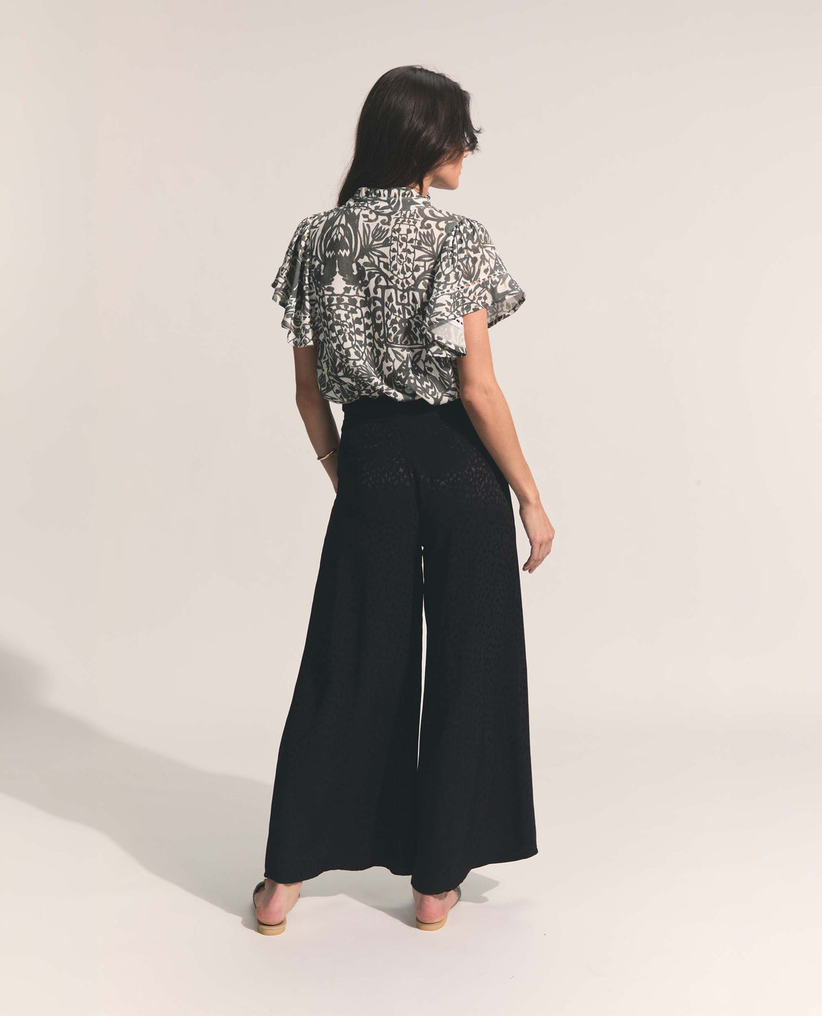 Darjeeling | Wide Leg Trouser | Sohocare Black