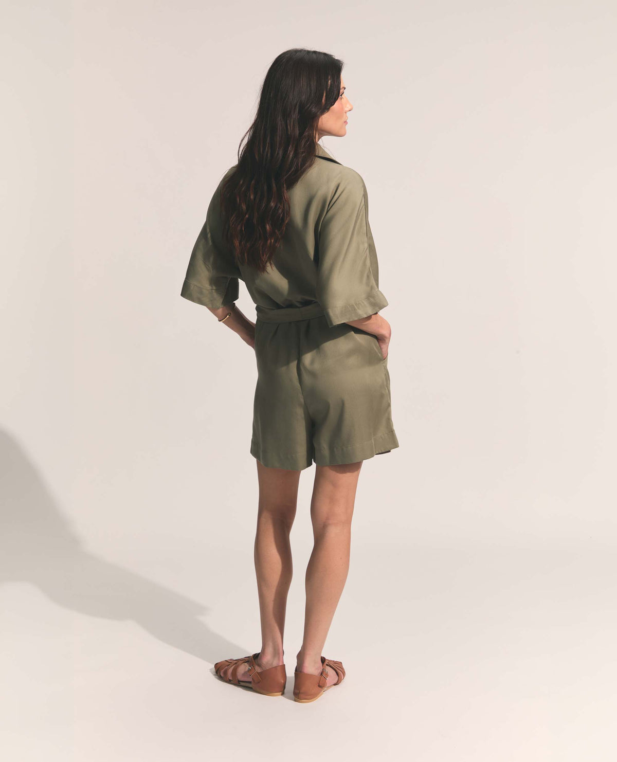 Rue | Playsuit | Pale Olive