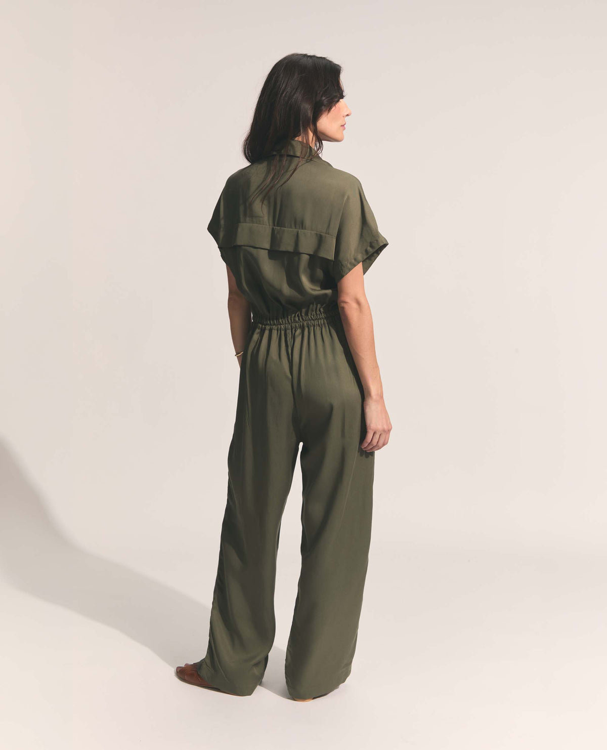 Harlow | Utility Jumpsuit | Olive