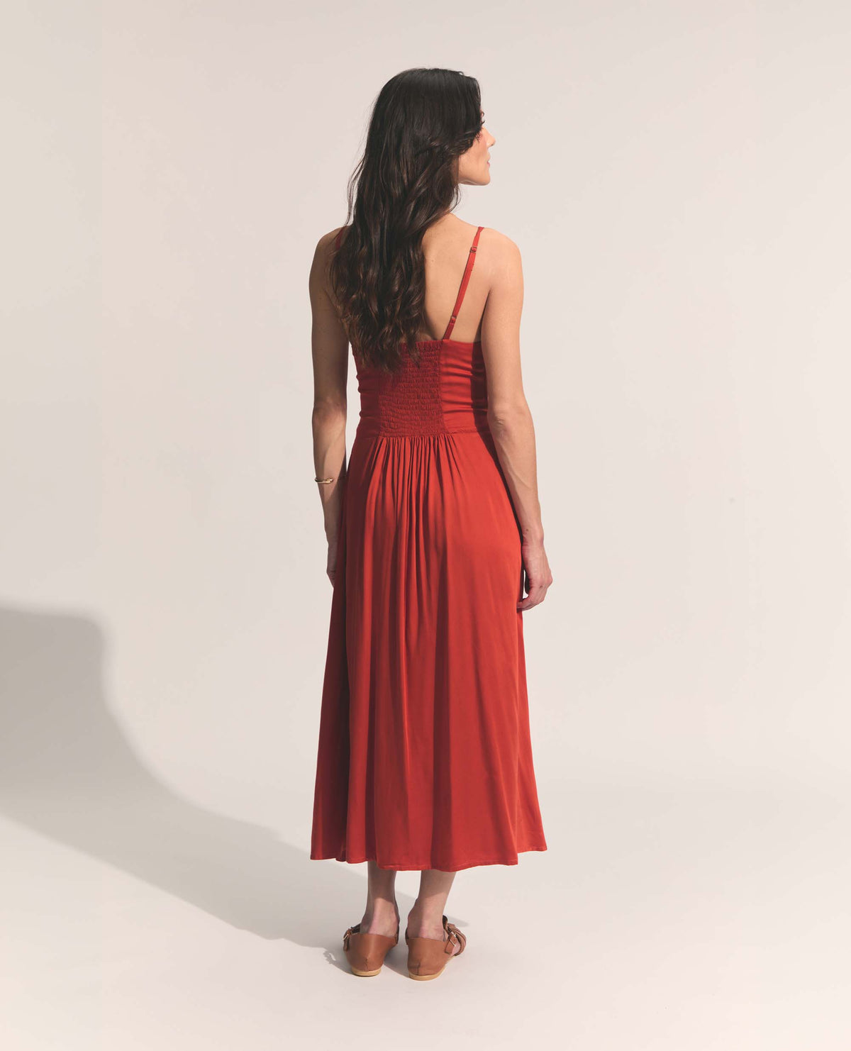 Ione | A-Line Dress | Rust