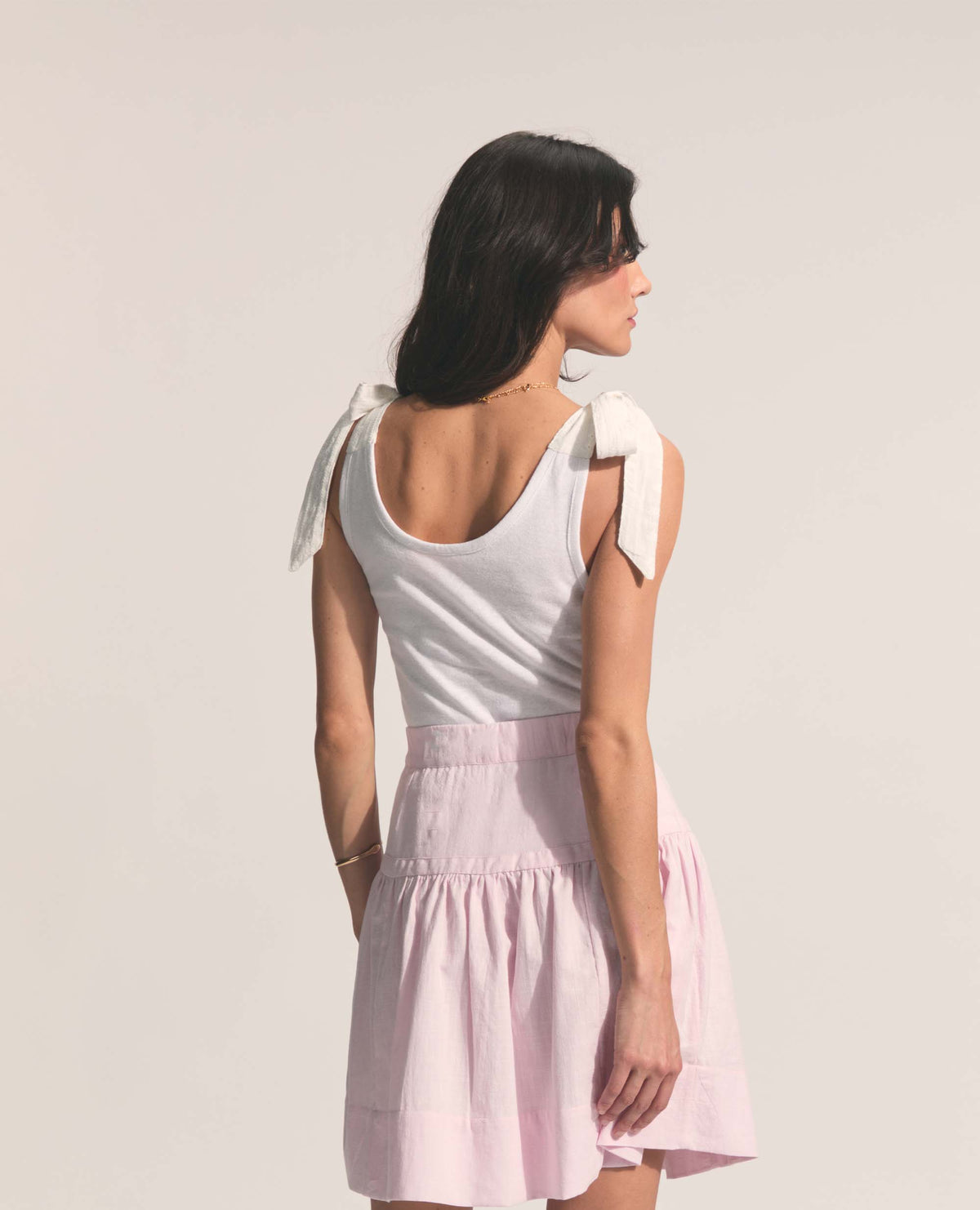 Uma | Tie Up Tank | White