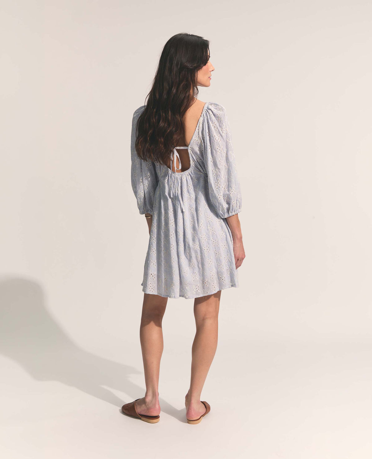 Maisie | Flared A-Line | Blue Anglaise