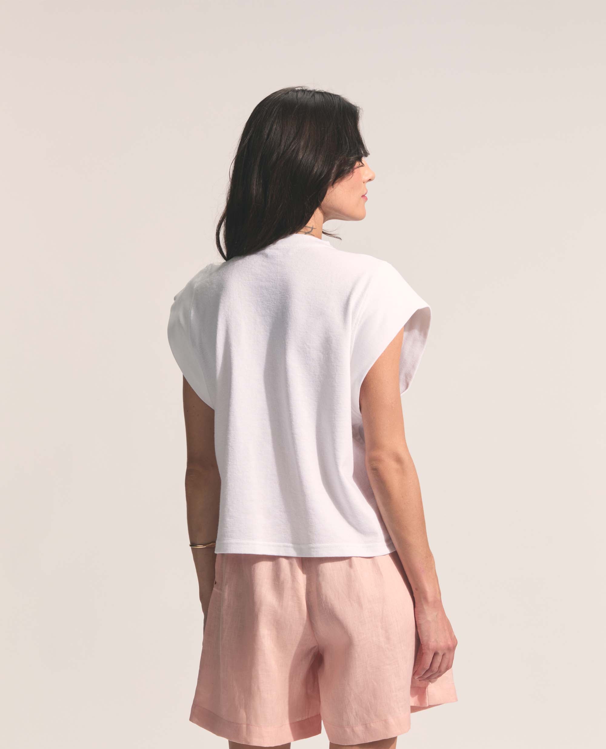 Bowie | Relaxed Tank | White