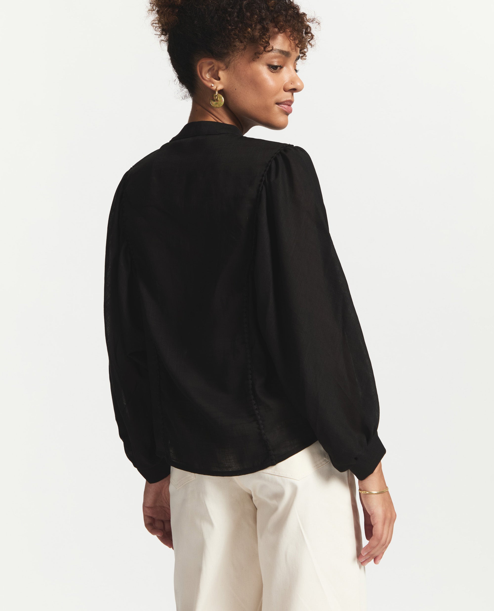 Blair | Relaxed blouse | Black