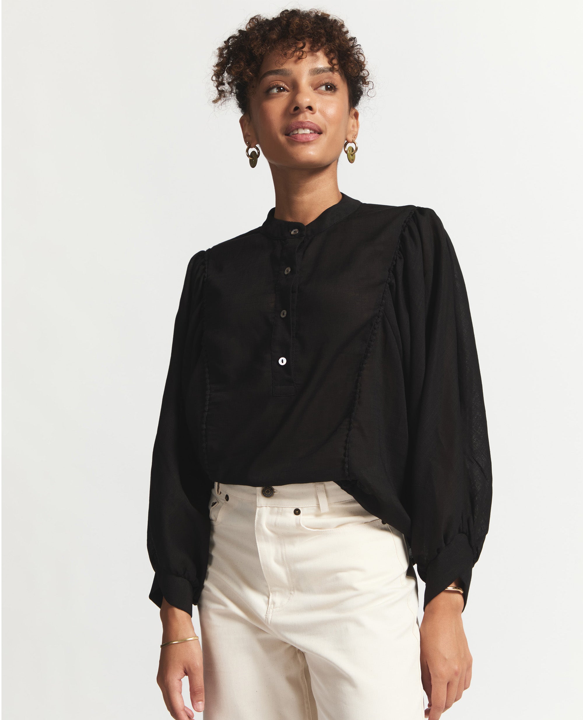 Blair | Relaxed blouse | Black