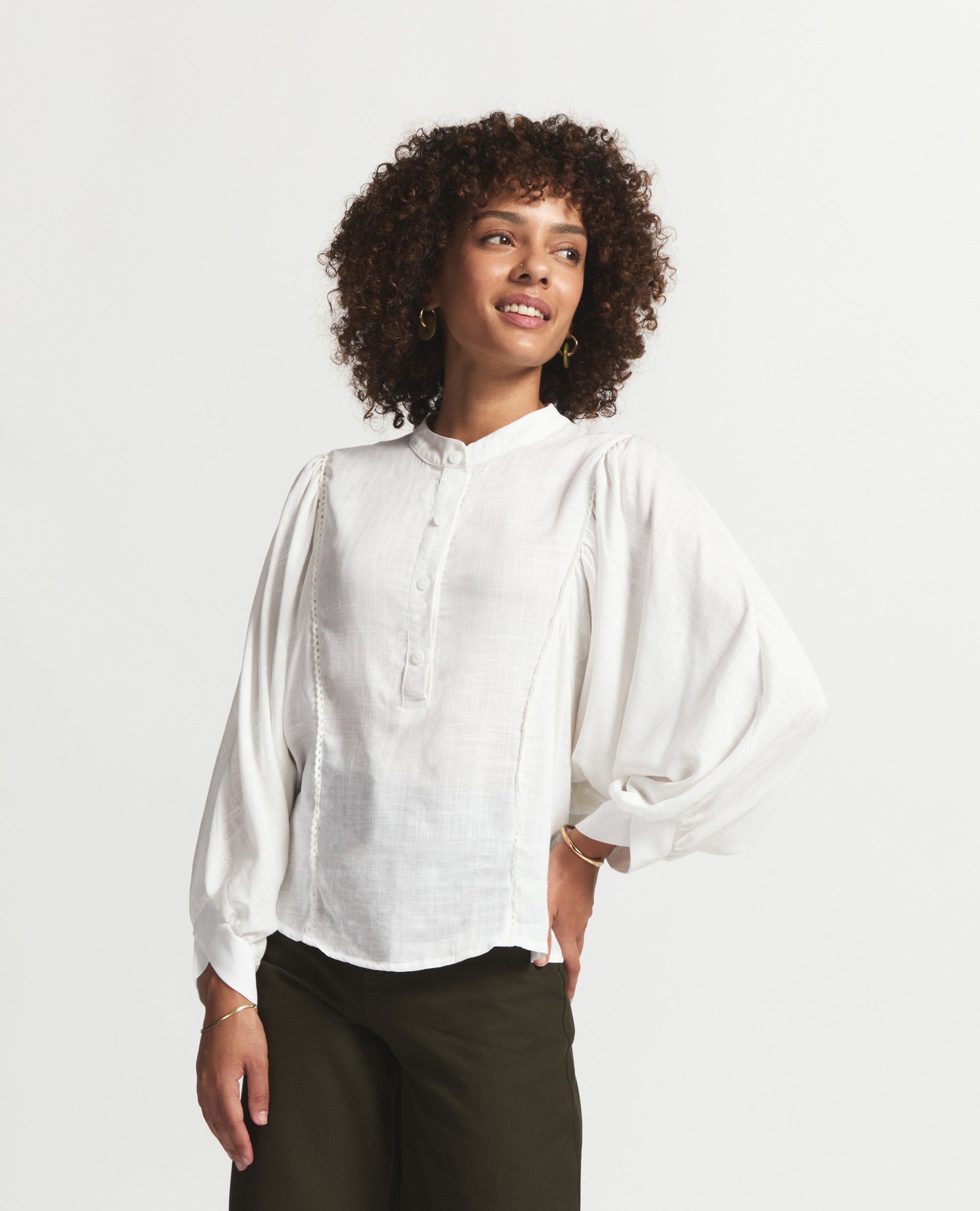 Blair | Relaxed blouse | White